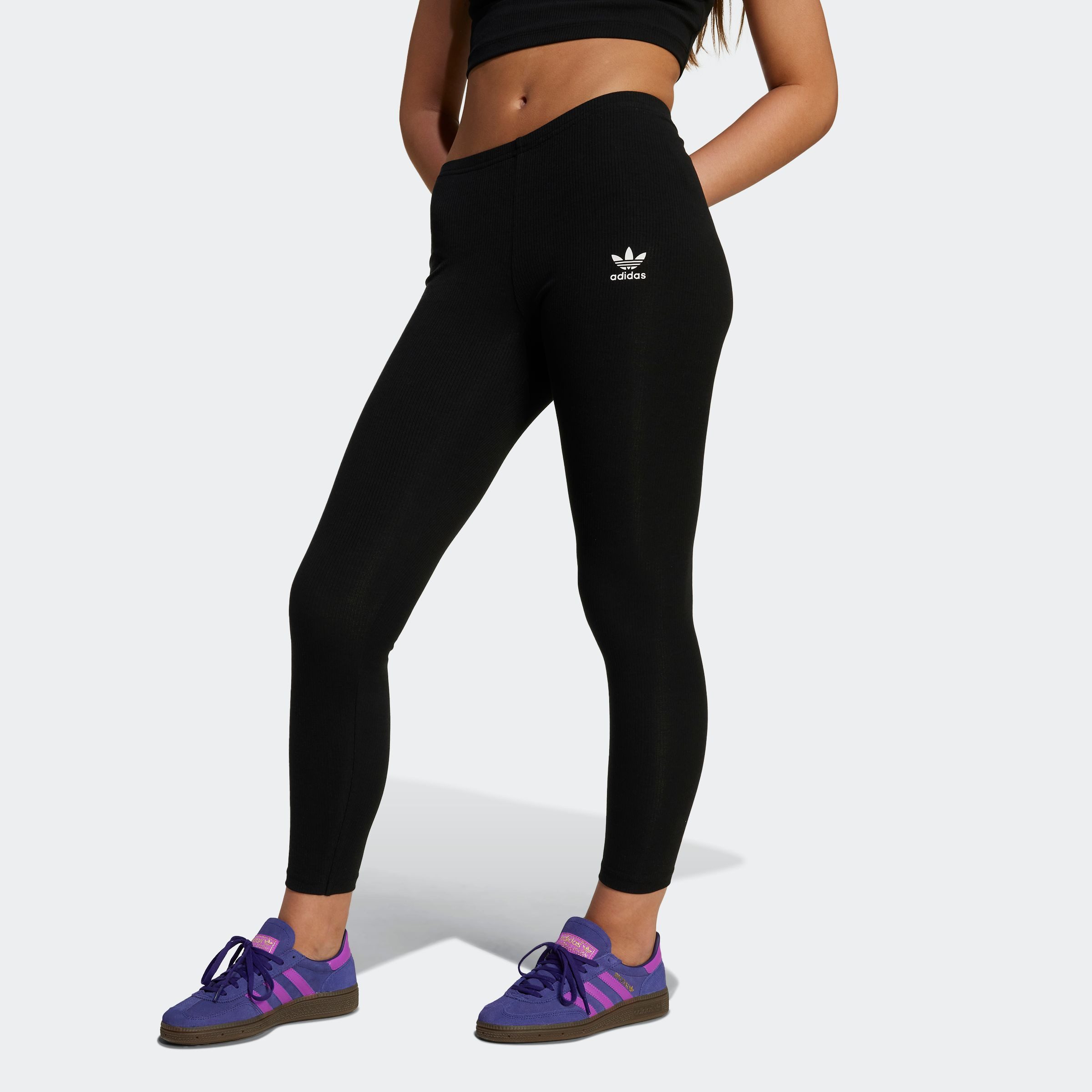 adidas Originals Leggings RIB LEGGINGS (1-tlg) sportlicher Stil, aus Baumwolle, Viskose und Elasthan