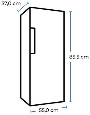 exquisit Kühlschrank KS16-4-HE-040E inoxlook, 85,5 cm hoch, 55,0 cm breit, 109 L Volumen, 4 Sterne Gefrieren