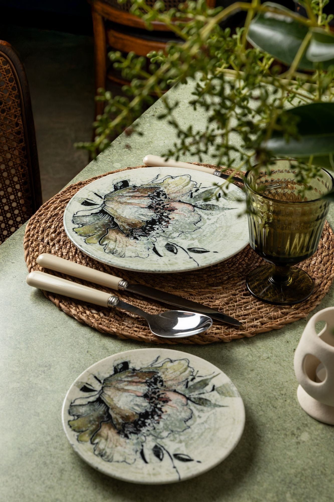 Hermia Concept Dessertteller null, (4 St), Mehrfarbiges Dekor