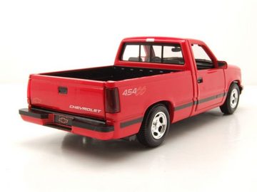 Maisto® Modellauto Chevrolet 454 SS Pick Up 1993 rot Modellauto 1:24 Maisto, Maßstab 1:24