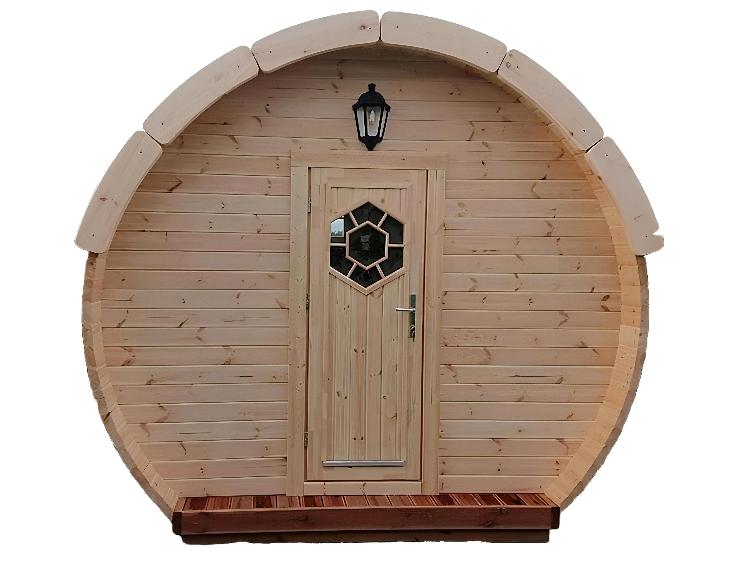 Xlmoebel Gartenhaus Luxuriöses Garten-Campinghaus Ferienhaus Baumhaus 5,9m Campingfass, (CAMPING HAUS CBR593001), Hergestellt in Europa