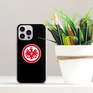 DeinDesign Handyhülle Eintracht Frankfurt SGE Adler Eintracht Frankfurt schwarz, Apple iPhone 13 Pro Silikon Hülle Bumper Case Handy Schutzhülle