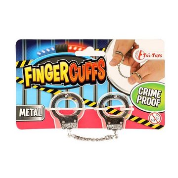 Toi-Toys Spielzeug-Polizei Einsatzset Finger-Handschellen aus Metal Fidget, Fingerfesseln