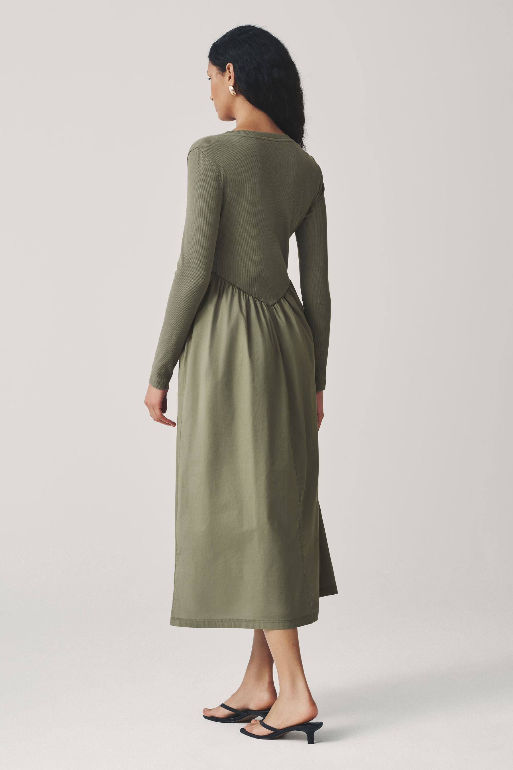 Next Midikleid Midikleid aus Jersey-Mischgewebe (1-tlg) günstig online kaufen