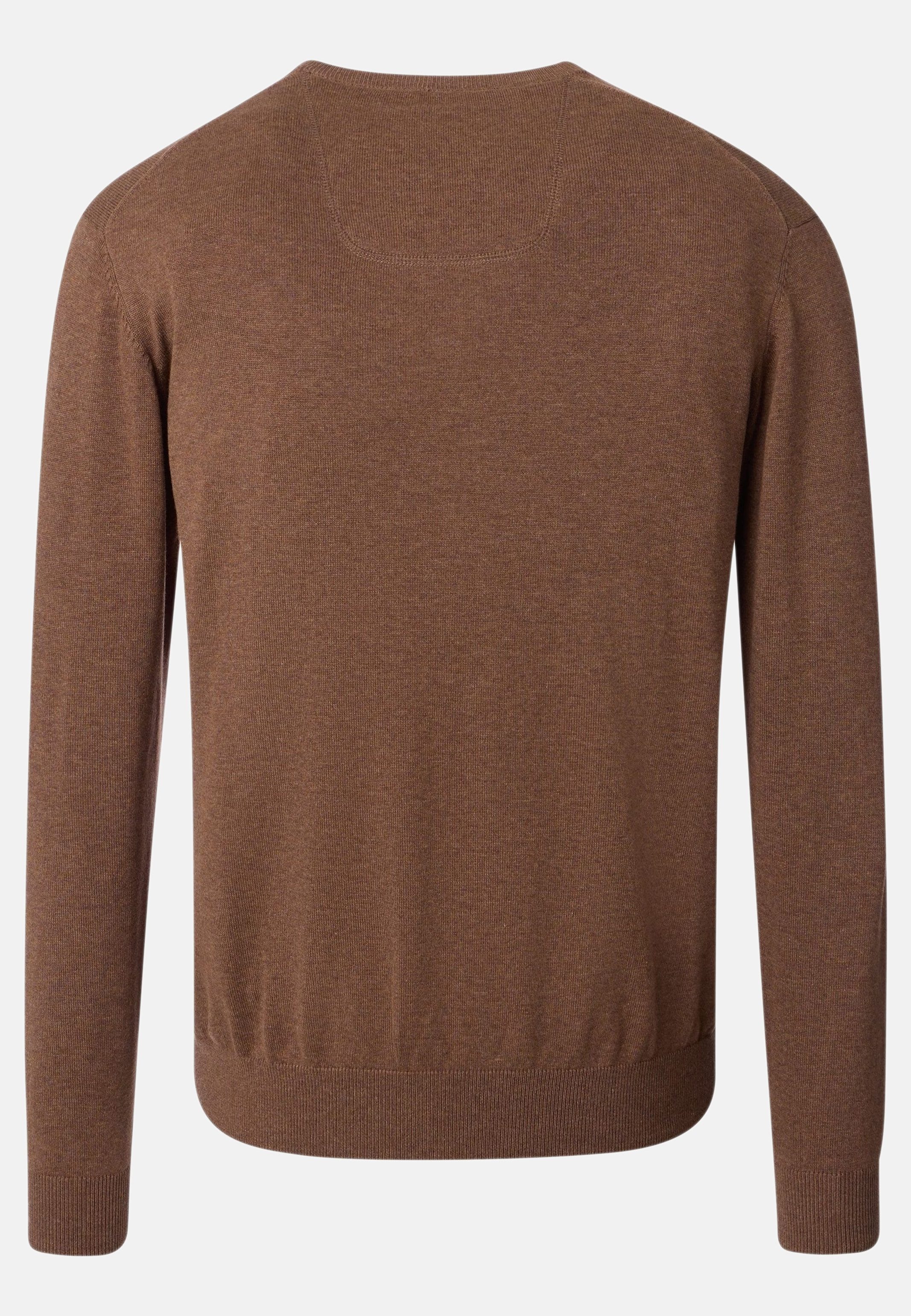 CASAMODA V-Ausschnitt-Pullover Basic (1-tlg) Pullover - Baumwolle - Atmungsaktiv - Reine Pima-Baumwolle