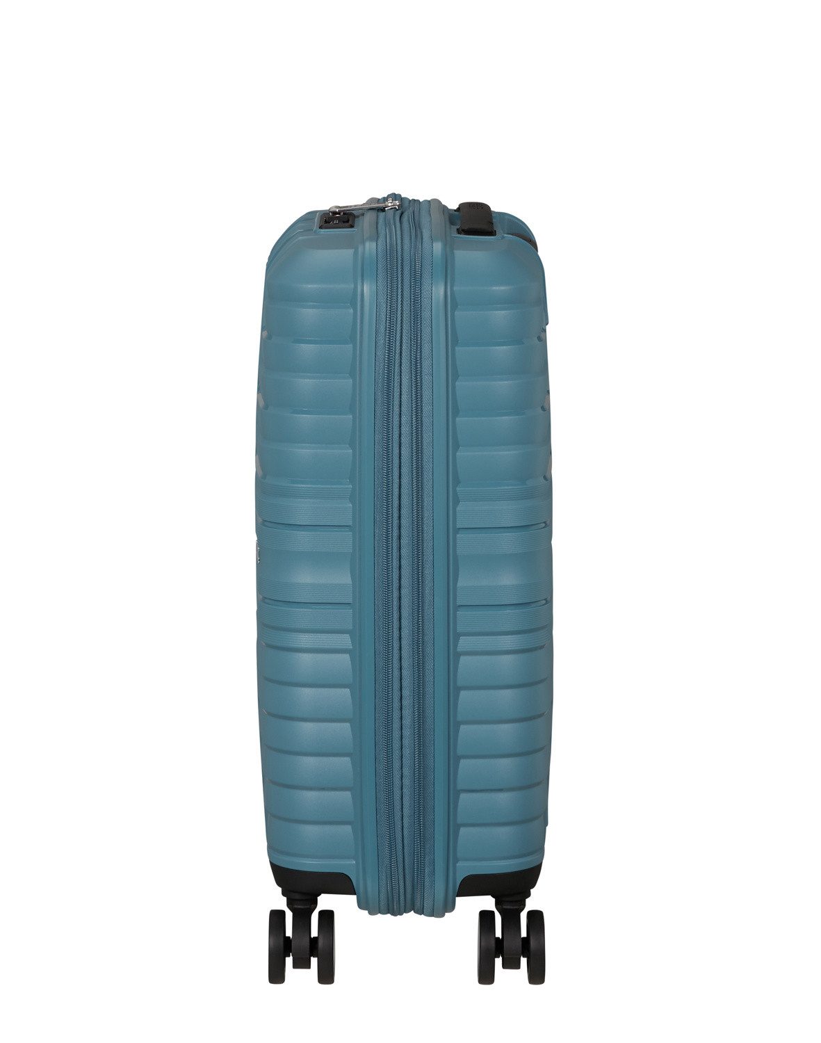 American Tourister® Koffer American Tourister Trolley mit 4 Rollen 55 cm Flytwist storm blue, 4 Rollen Rollen