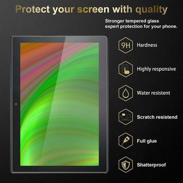 Cadorabo Schutzfolie Lenovo Tab 4 10 (10.1 Zoll), (3-St), 3x Schutzglas Panzer Folie (Tempered) Display-Schutzglas mit 3D Touch