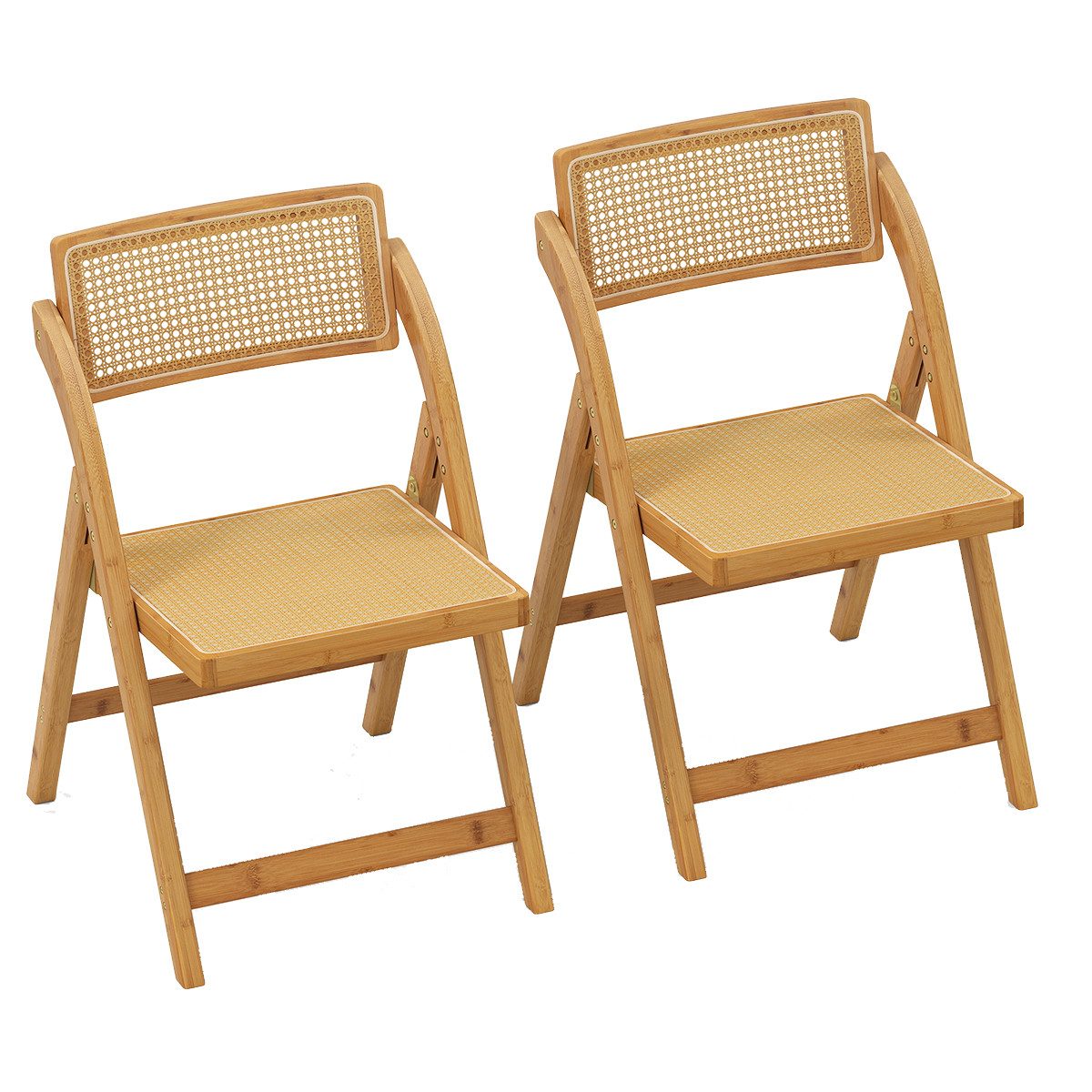 COSTWAY Klappstuhl, 2er Set Esszimmerstühle, klappbar, günstig online kaufen