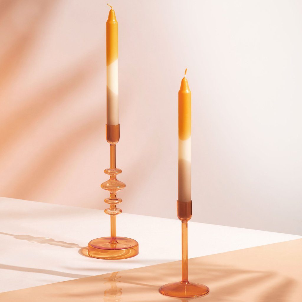 like. by Villeroy & Boch Tafelkerze Like Home Stabkerze dip dye apricot, clay 2 Stk. (2-tlg)