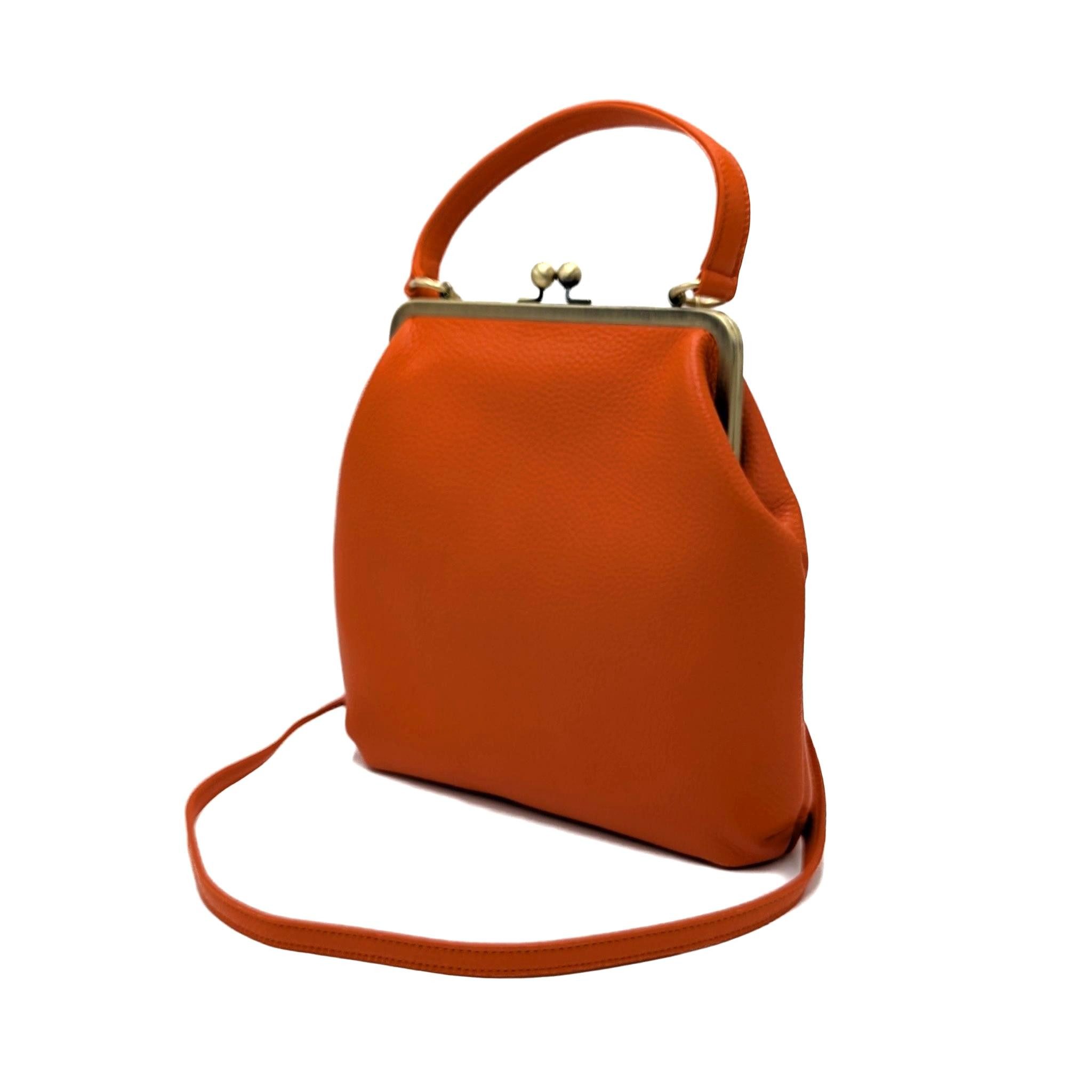 Taschenkinder Schultertasche Vintage Ledertasche Damen - Handtasche Zoe, Retro Umhängetasche, Echtes Leder vom Rind