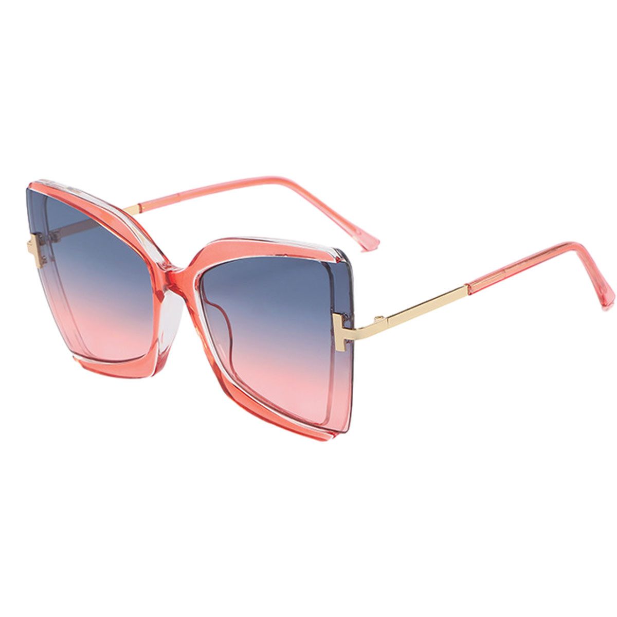 Rnemitery Sonnenbrille Große Damen Polarisiert brille Modestil Sonnenbrille UV-400 Schutz