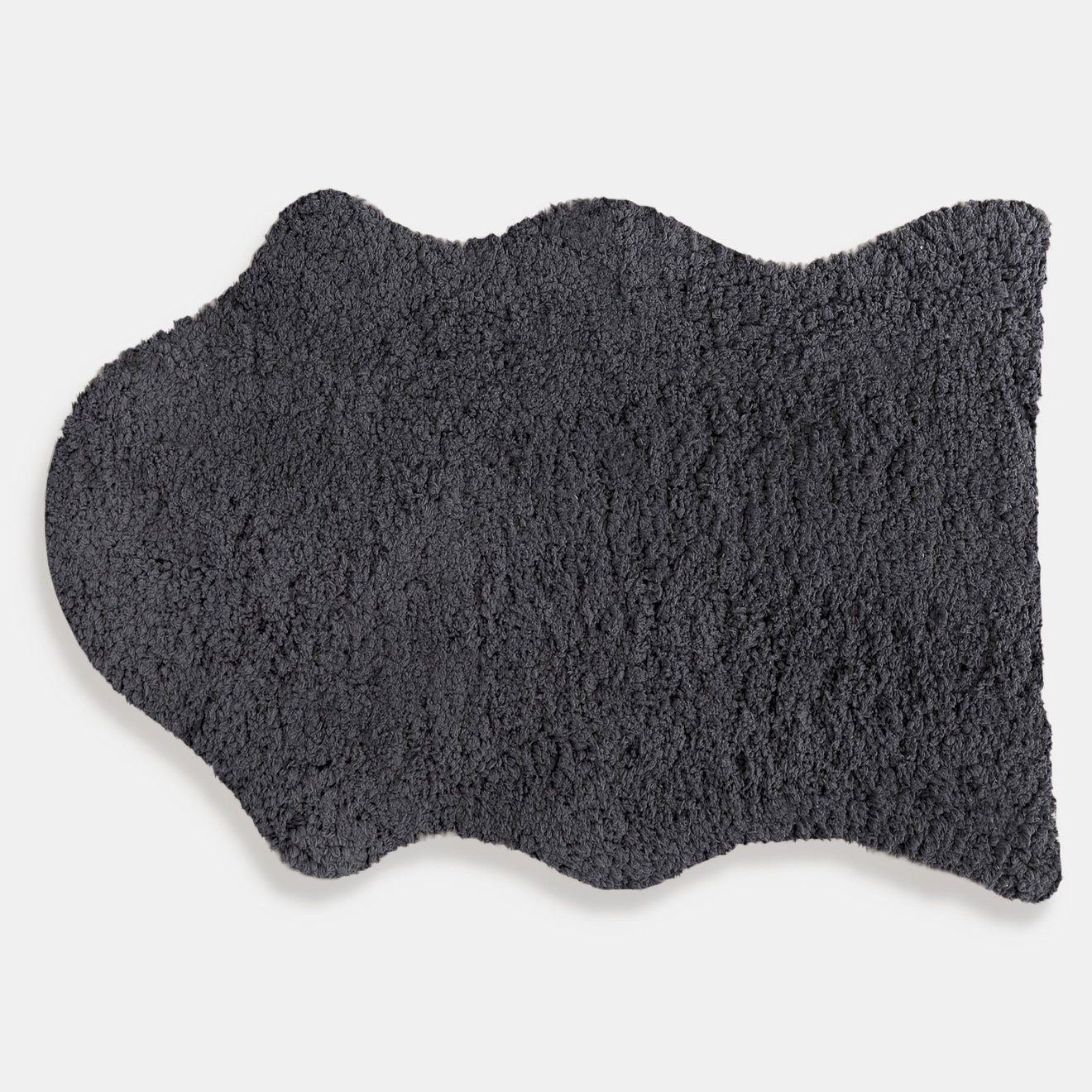 Fellteppich Eva Grau, mm, 100% 70 Teppich, fellförmig Höhe: Polyester, Karat