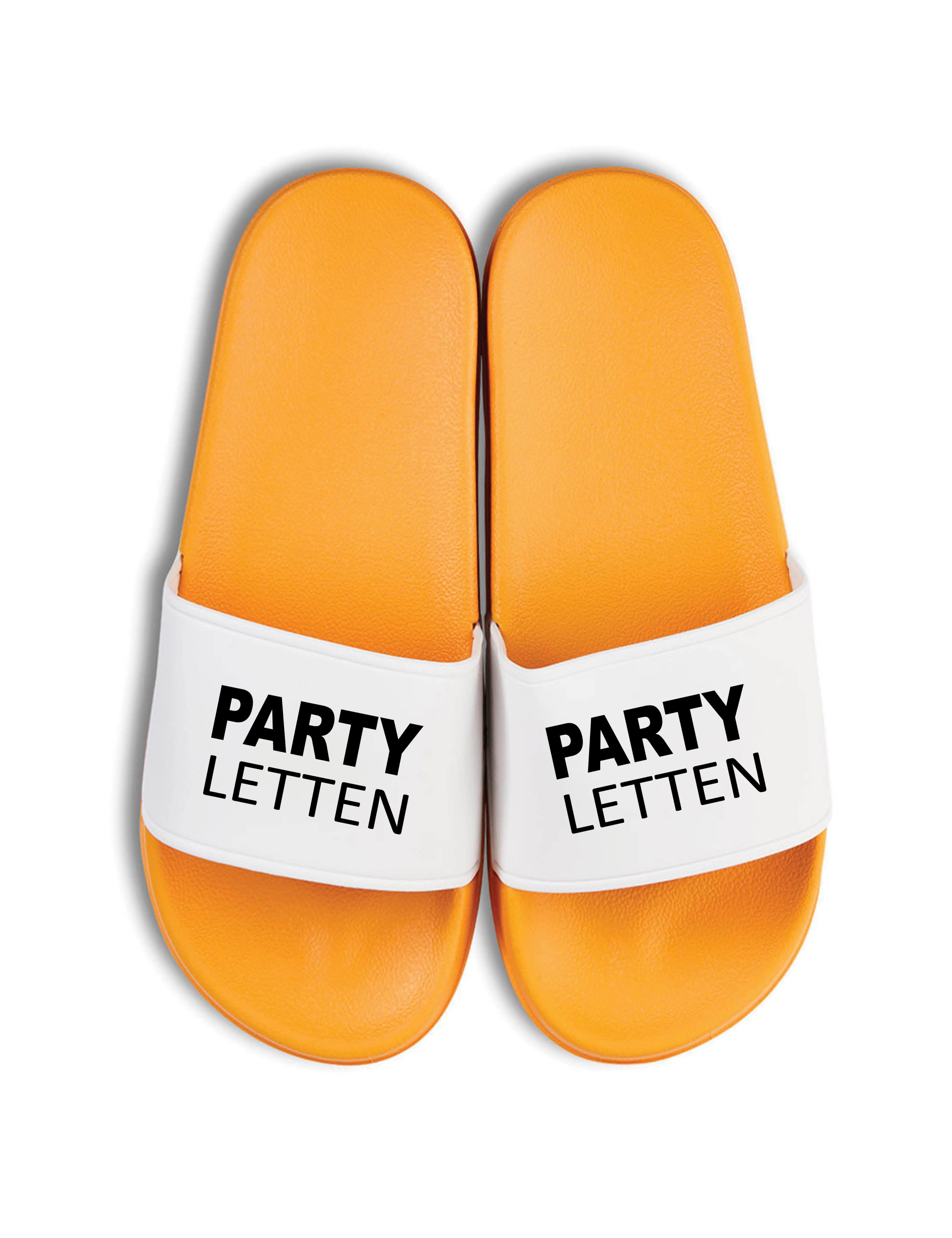 Youth Designz Herren Damen Тапочки "Party Letten" Fun-Print Statemnet Geschenk Badeschuh mit lustigen Aufdruck für Männer und Frauen