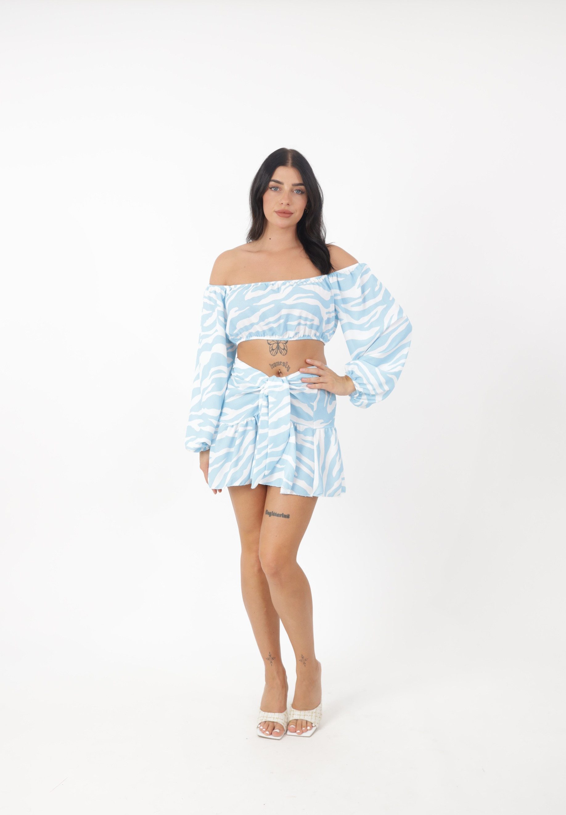 Elara Blusentop Damen Set