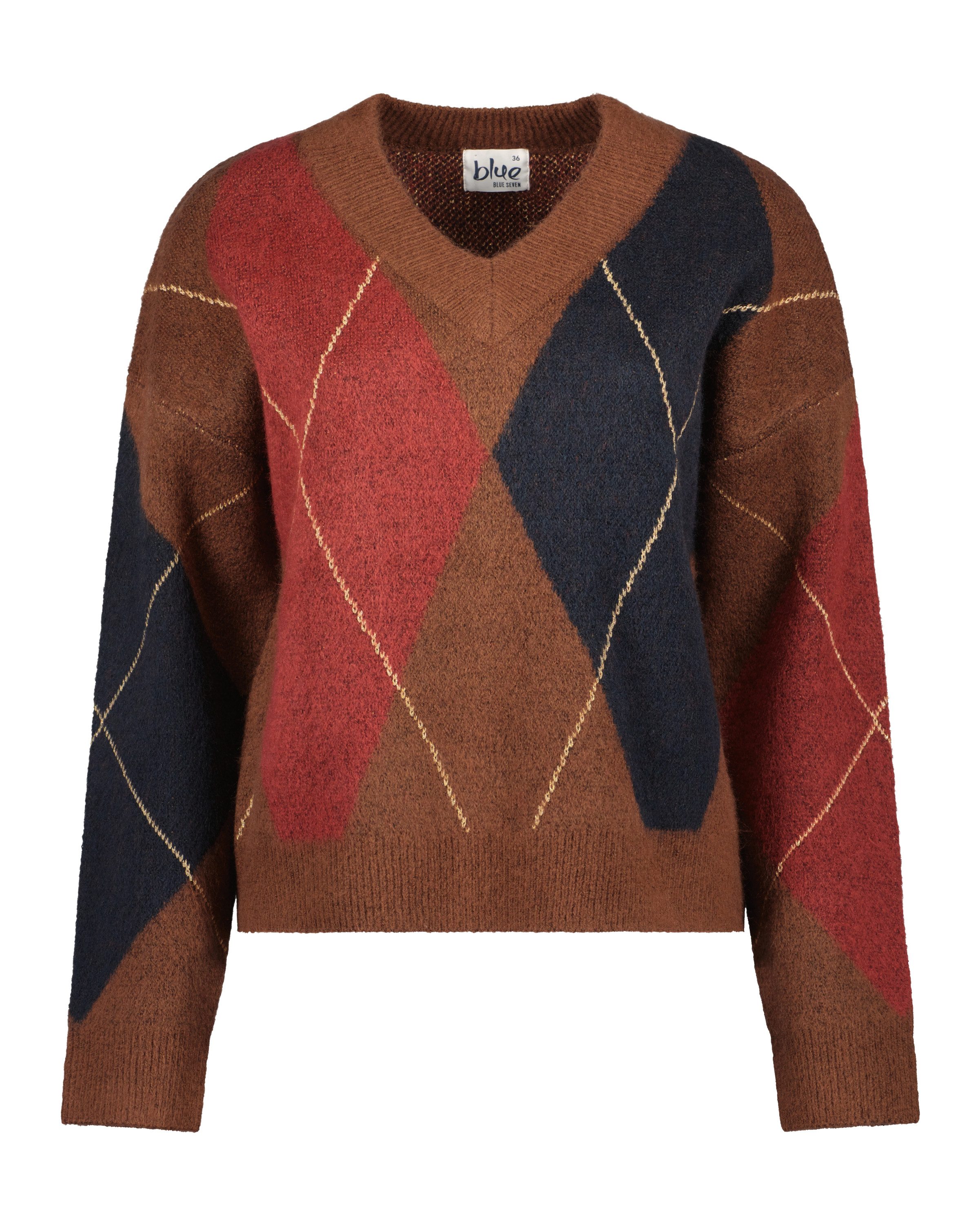 Blue Seven Strickpullover Pullover mit V-Ausschnitt (1-tlg)
