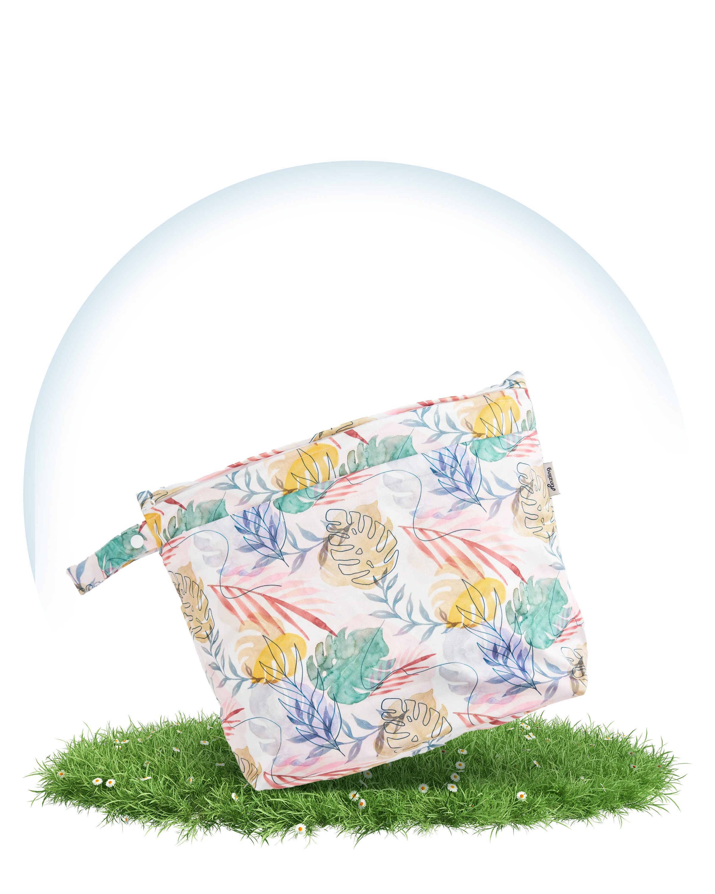 Hinzling Windeltasche Wetbag Duo – 2 in 1 Nasstasche für saubere und dreckige Stoffwindeln