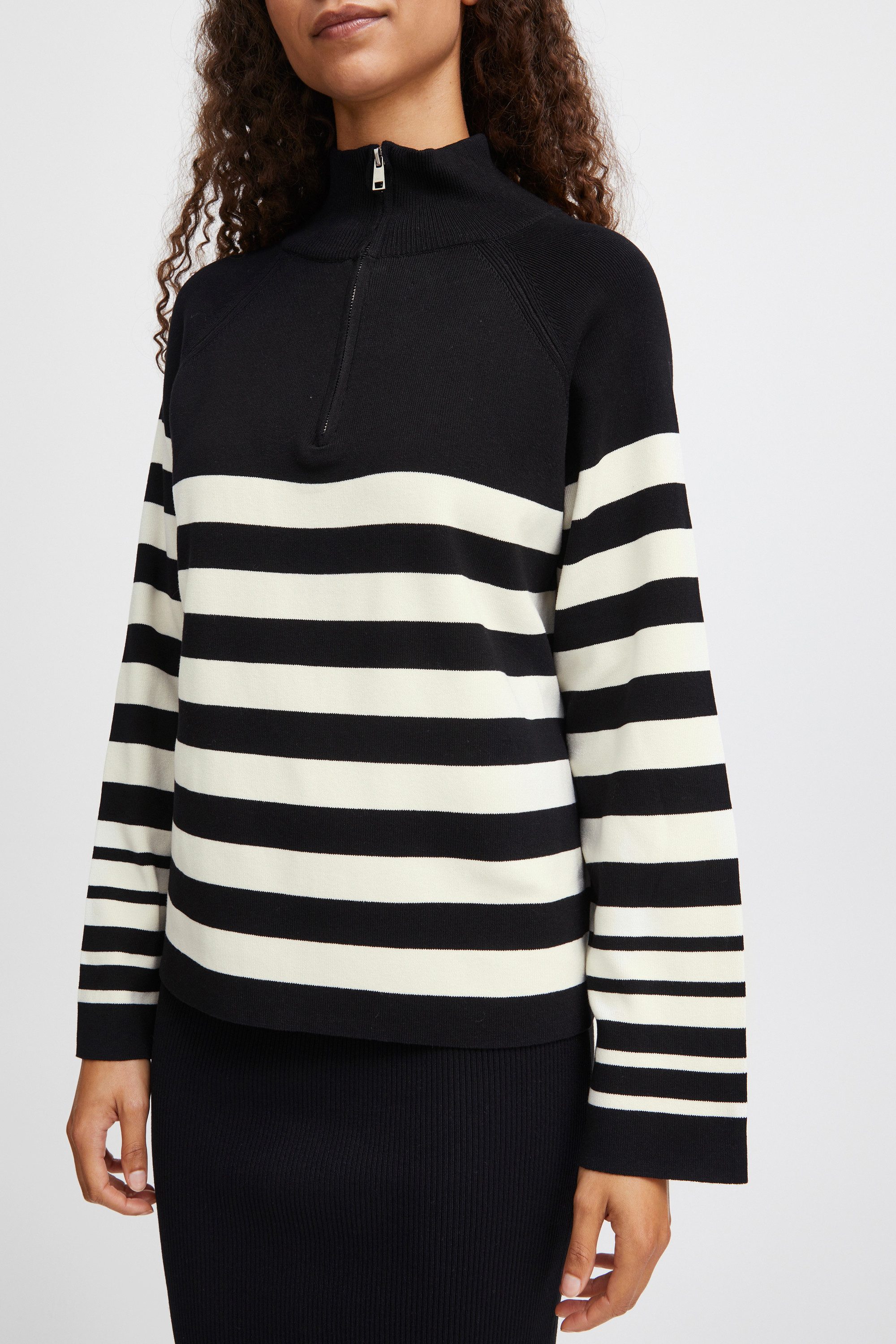 b.young Strickpullover BYMMORLA HALFZIP JUMPER - KNIT