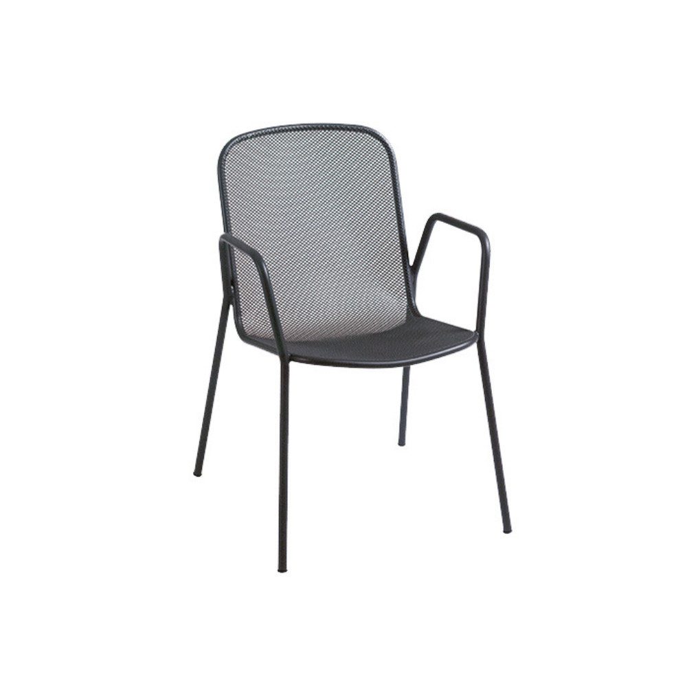 acamp Gartenstuhl, Stapelstuhl Alfredo 4er Set stapelbarer Metall Stapelsessel