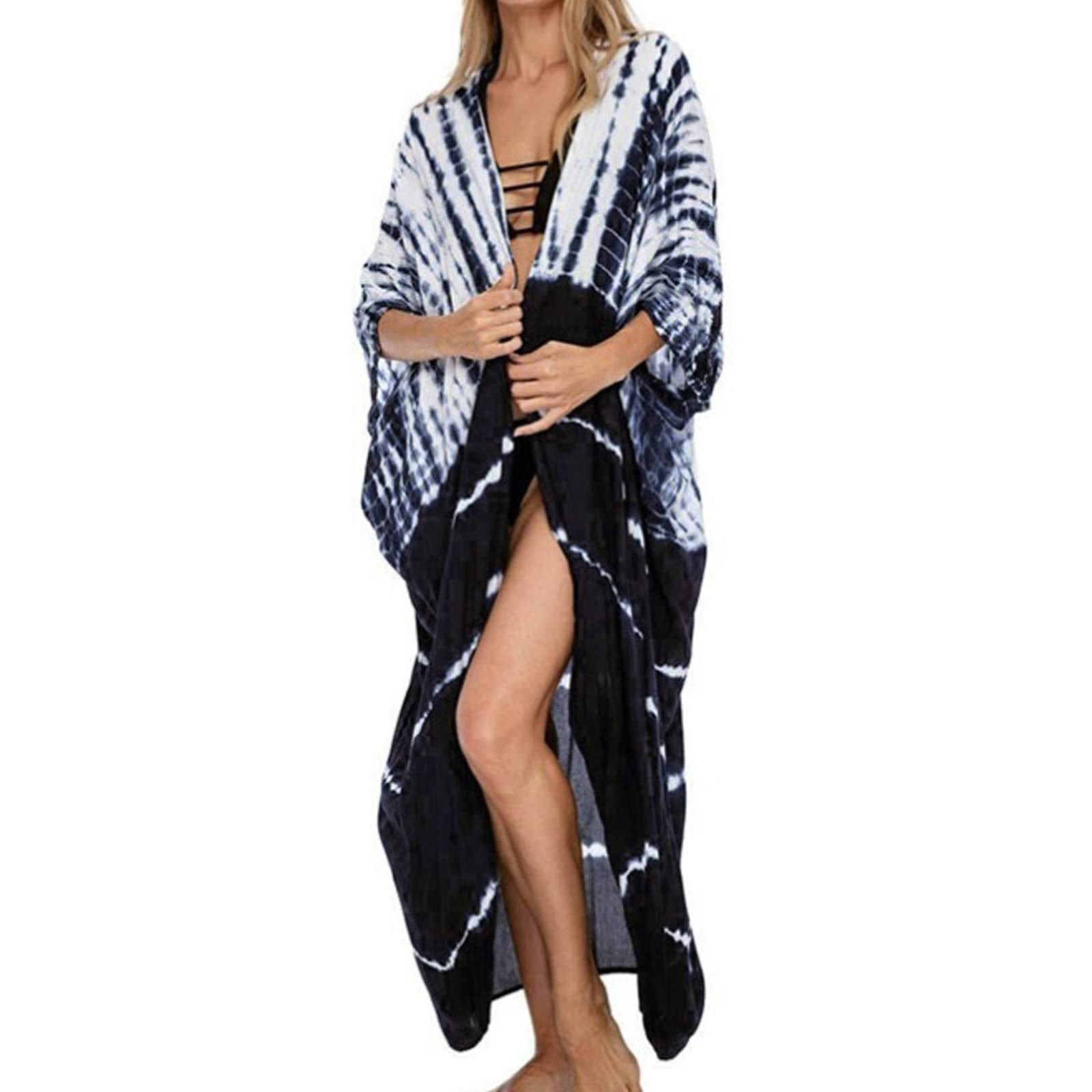 MOPUEA Strandkleid Long Beach Kleid für Frauen, Damen Lose Sommer Pareos (1-tlg)