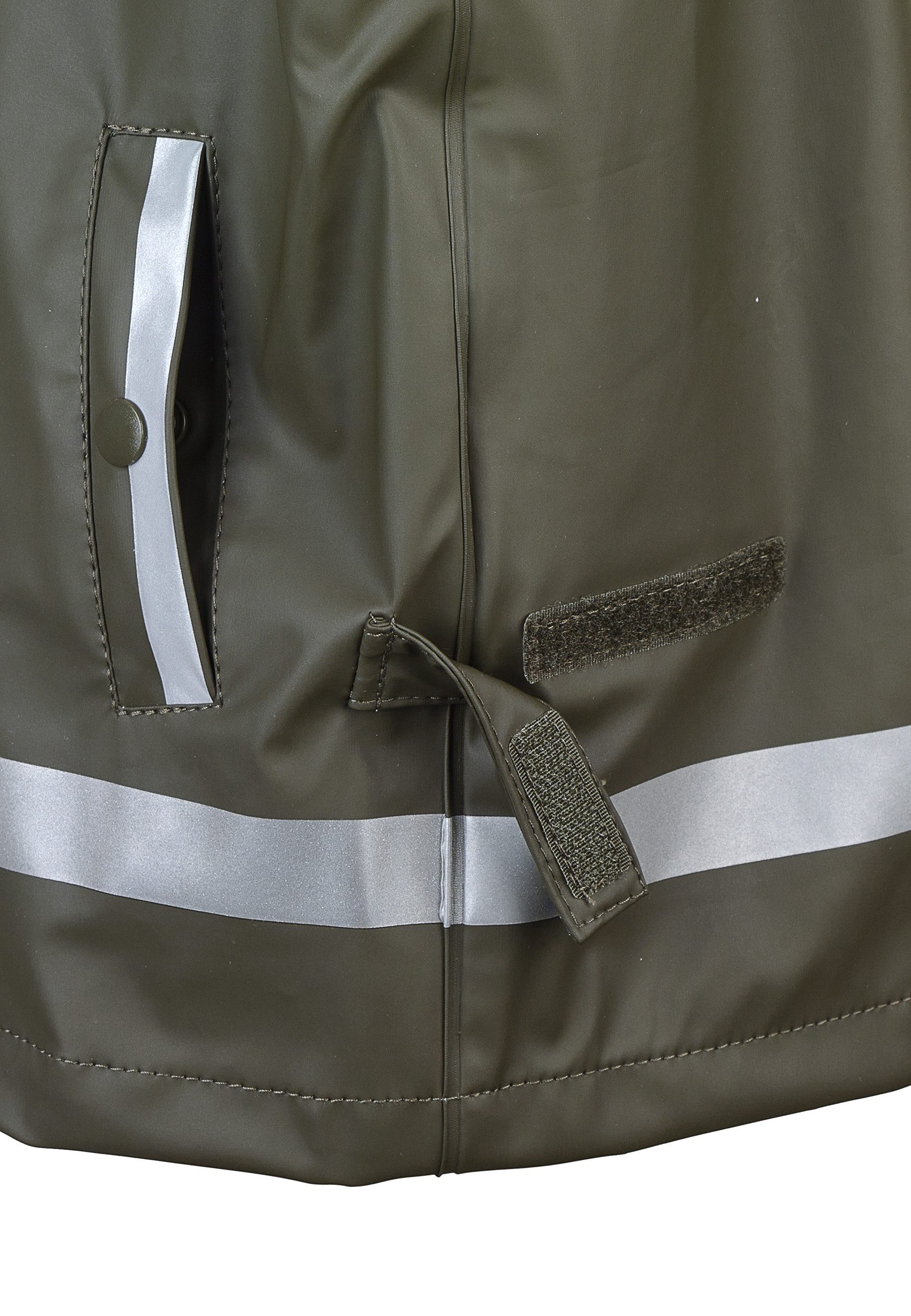 Sterntaler® Regenjacke Regenjacke ungefüttert uni (1-St) Wasserdichte Regenjacke mit verschweißten Nähten, Reflektoren & Zipper
