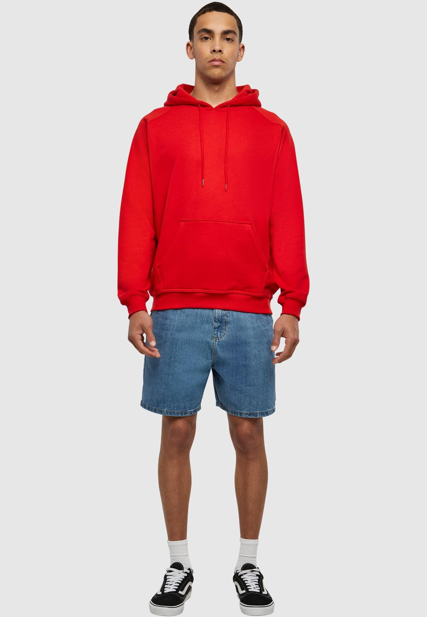 URBAN Sweater red Hoody (1-tlg) Blank Herren CLASSICS