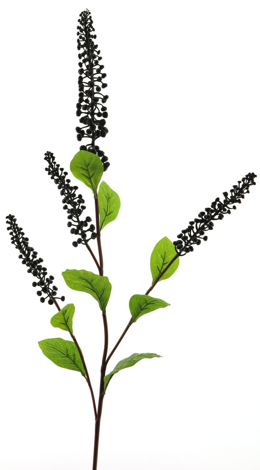 Kunstzweig Dekozweig Kermesbeere SULIYA, Beeren, schwarz-violett, 95 cm Kermesbeere, artplants