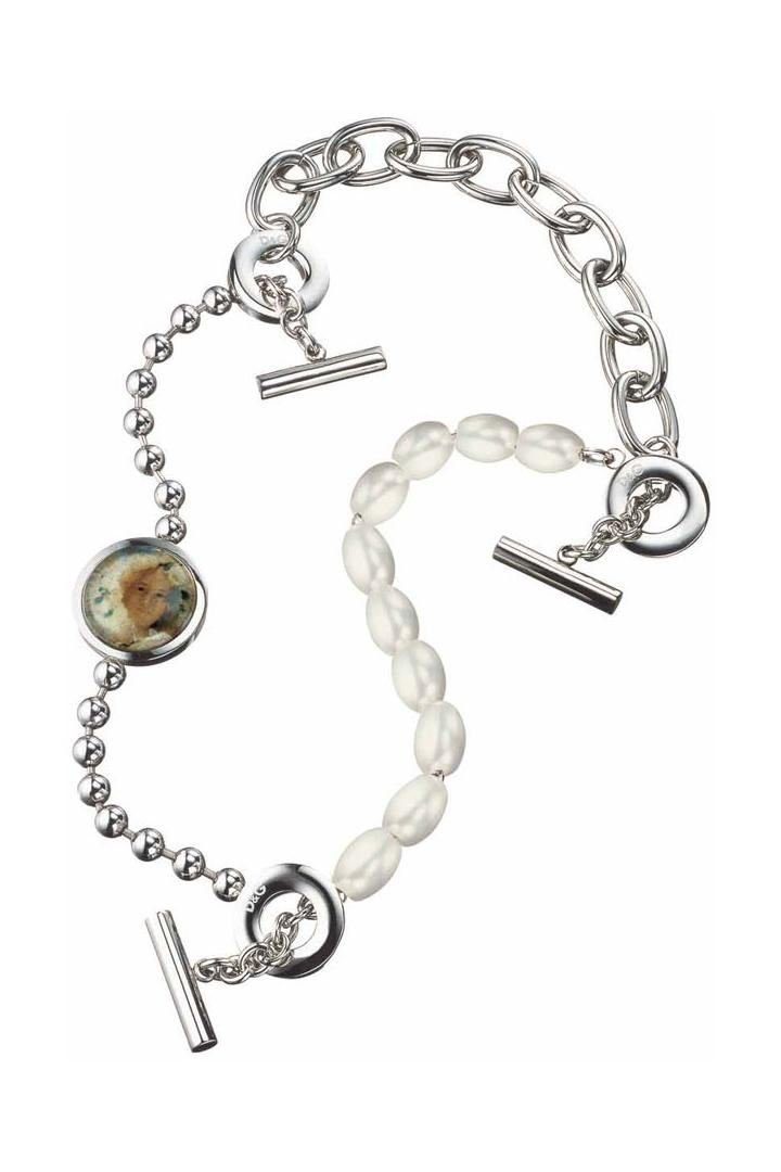 D&G Collier Swap, aus Edelstahl, Silber, günstig online kaufen