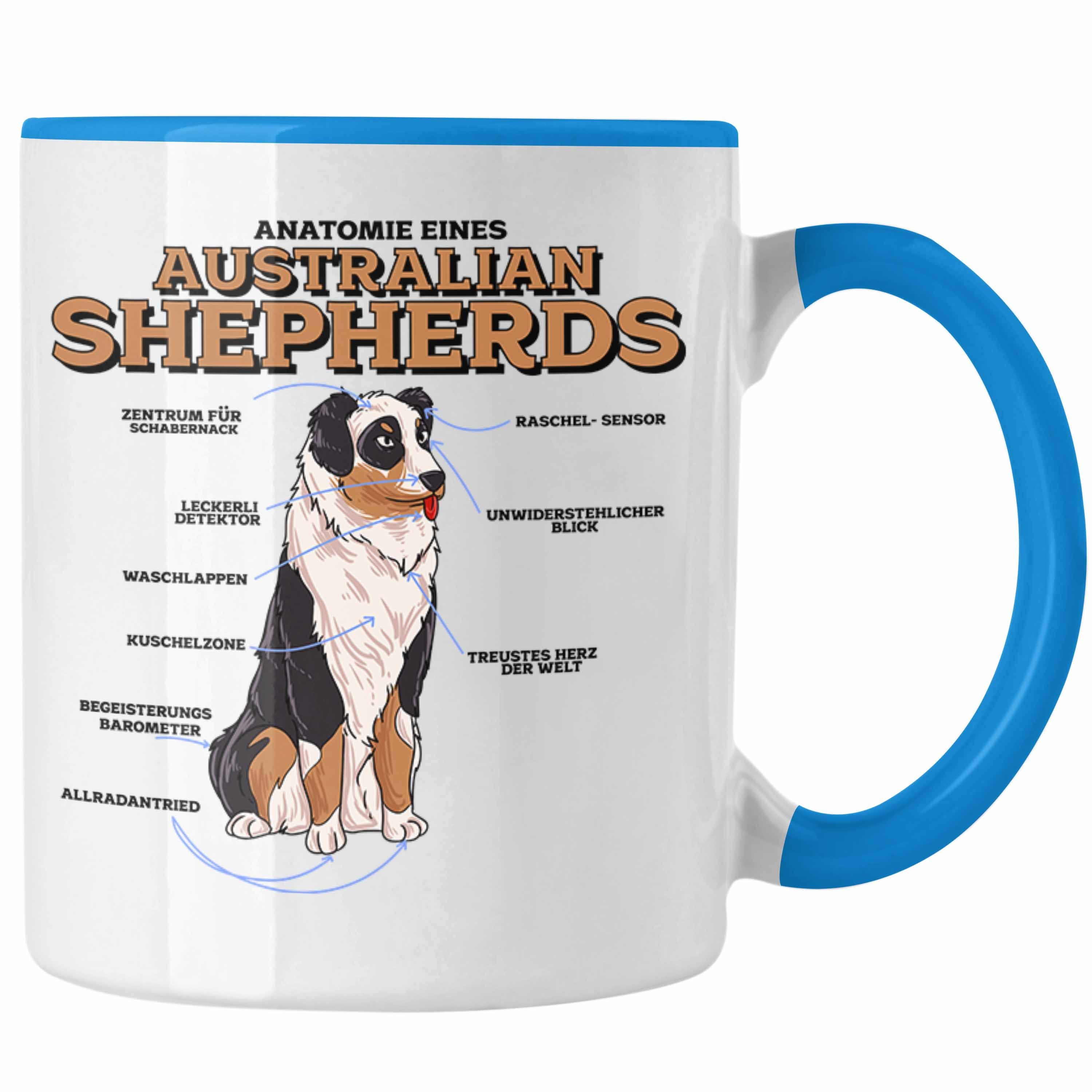 Lustige für Australian Tasse Blau Shepherd Tasse Geschenkidee Liebhaber Trendation