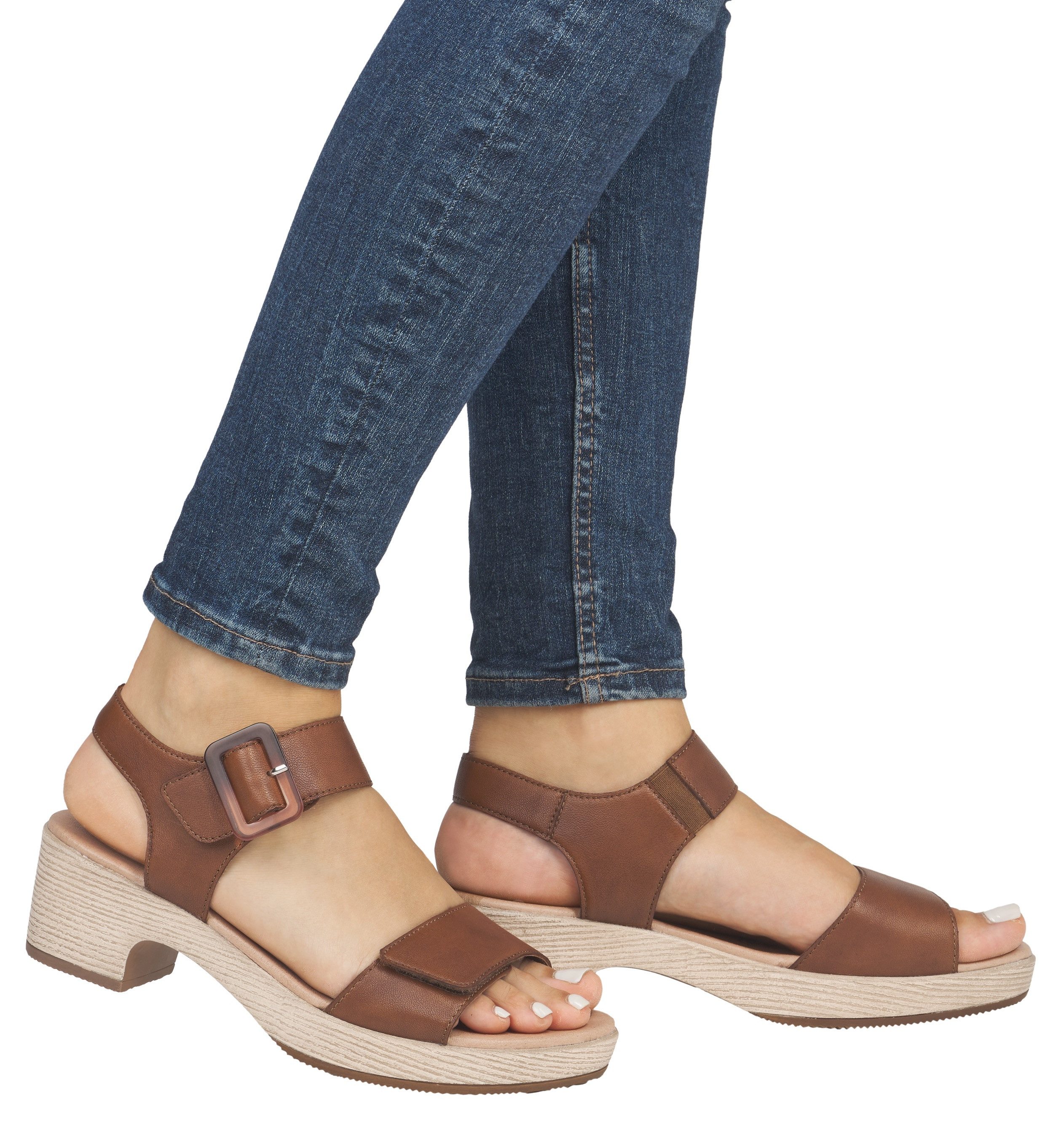 Remonte Sandalette, Blockabsatz, Sommerschuh, Sandale mit Klettverschlüssen günstig online kaufen