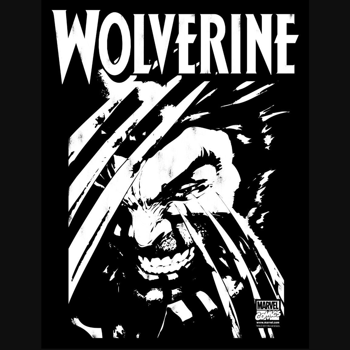 mit T-Shirt Frontprint Wolverine LOGOSHIRT coolem