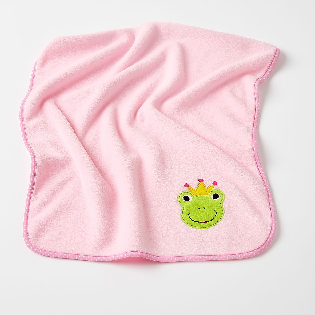 Babydecke Flauschige Babydecke in Rosa oder Blau – mit liebevollen Motiven, JaBaDaBaDo