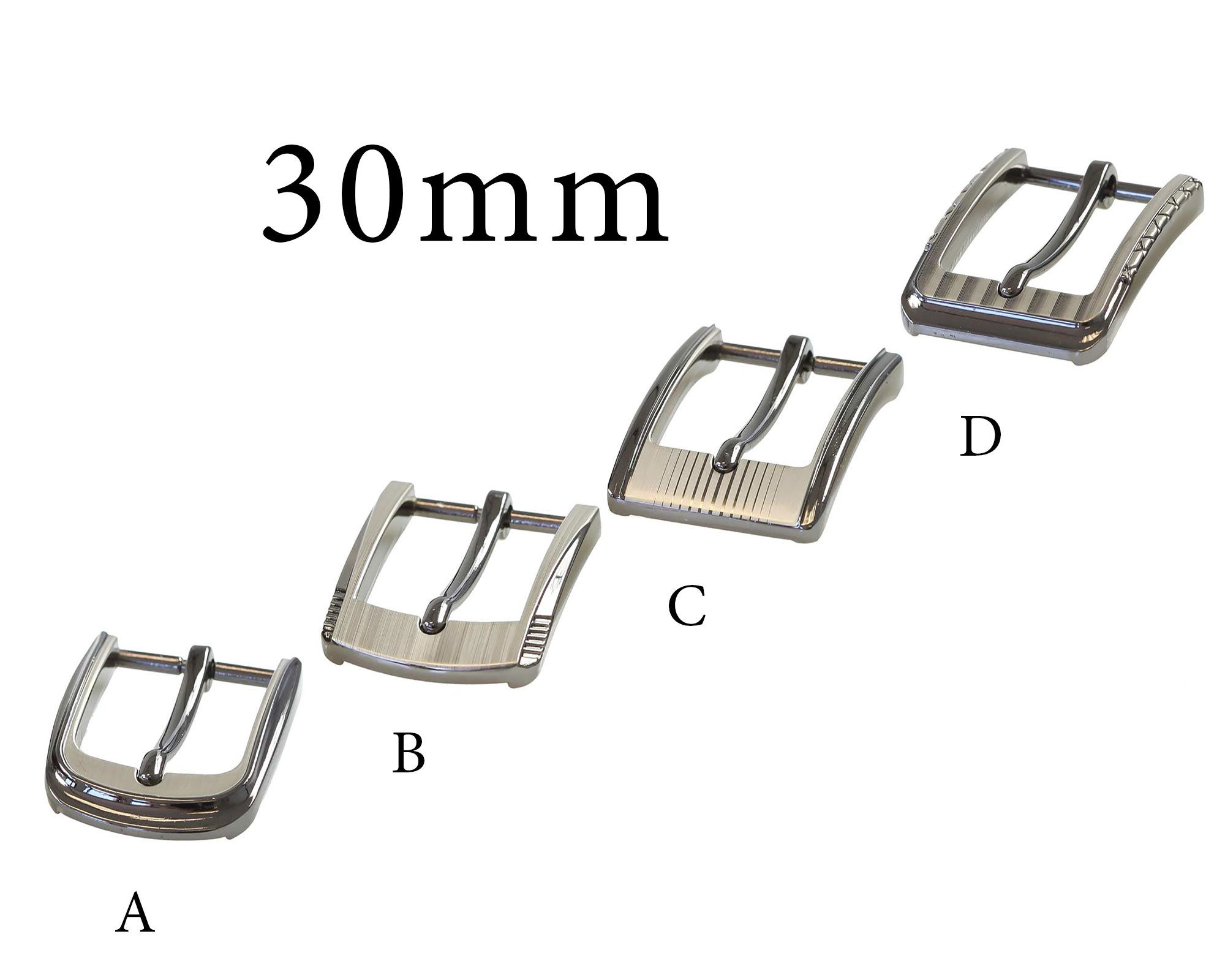 maDDma Gürtelschnalle aus Metall 30mm in silber Gürtelschließe Gurtstecker (Einzeln, 1-tlg)