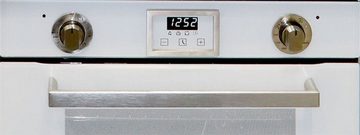 Kaiser Küchengeräte Einbaubackofen EG 6374 W, mit 1-fach-Teleskopauszug, Gasbackofen, 79 L, autark, Grill, Selbstreinigung Umluft Weiß Glas