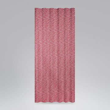Vorhang SCHÖNER LEBEN. Vorhang Smok-Schlaufenband rot Kleckse Tropfen 245cm, SCHÖNER LEBEN., (1 St), blickdicht, Baumwolle, handmade, made in Germany, vorgewaschen