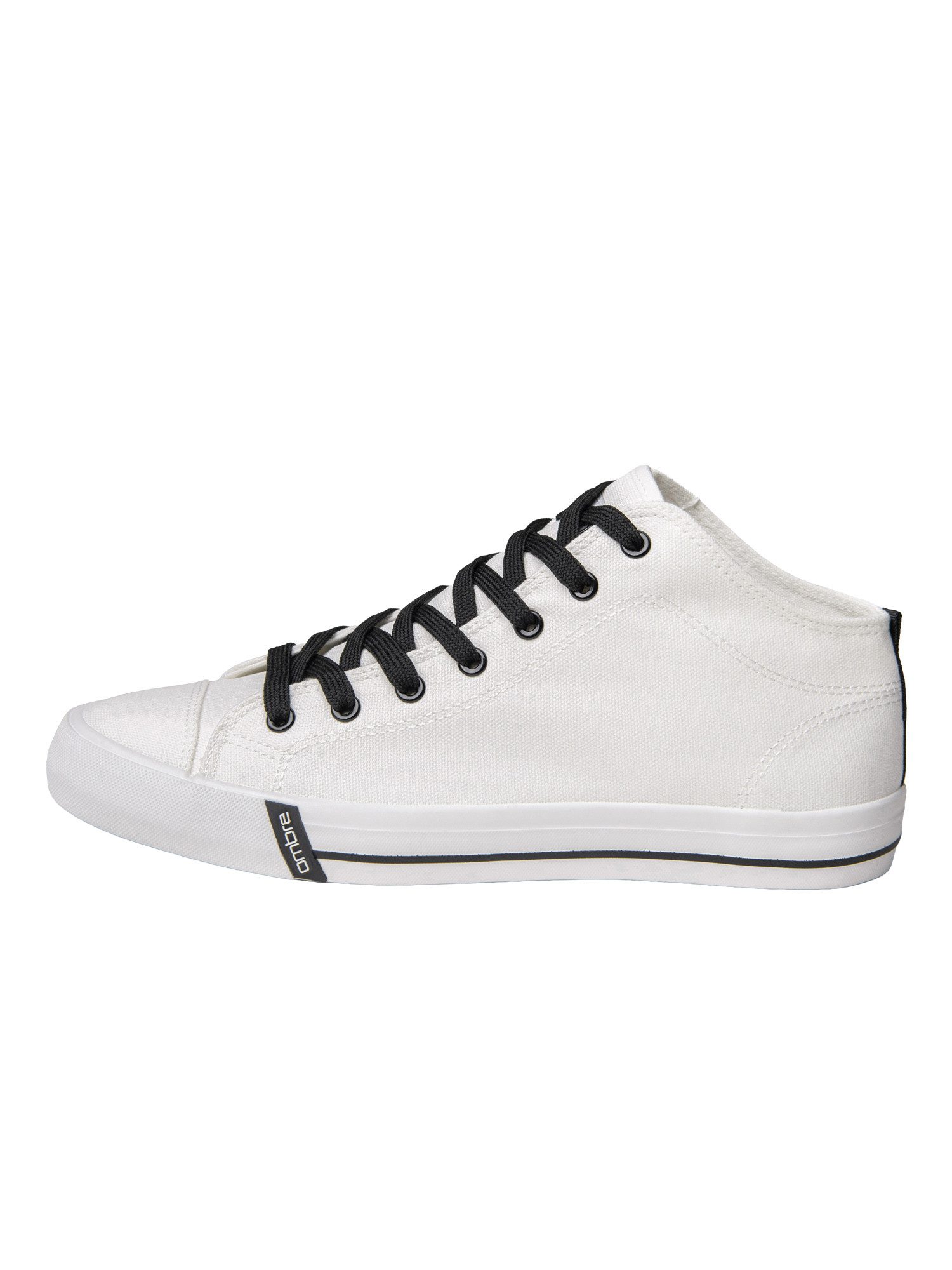 OMBRE Herren Sneaker mit hohem Schaft im Casual-Stil Weiß 44 Sneaker (kein Set)