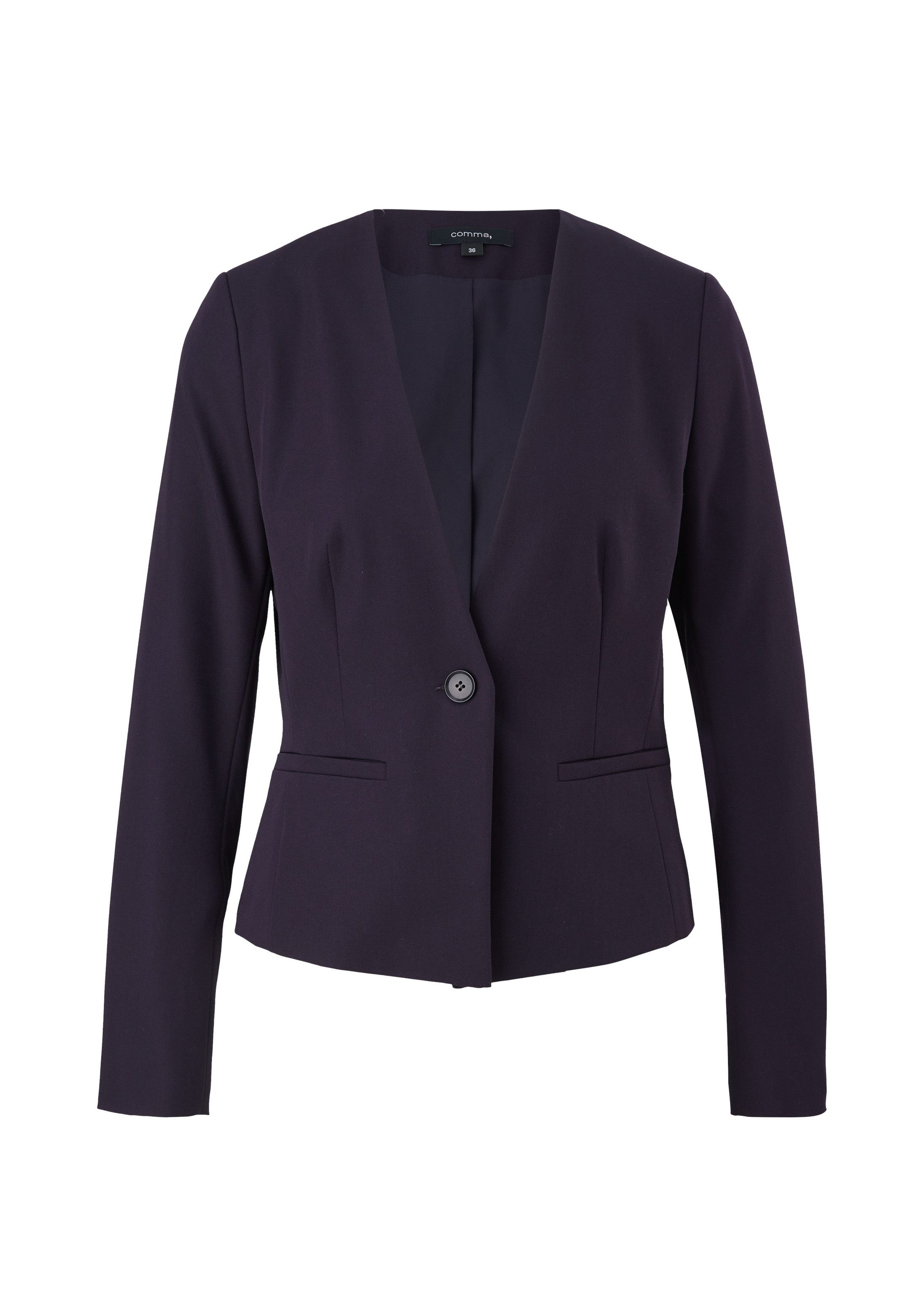 comma Jackenblazer Indoor-Blazer Blazer aus Viskosemix