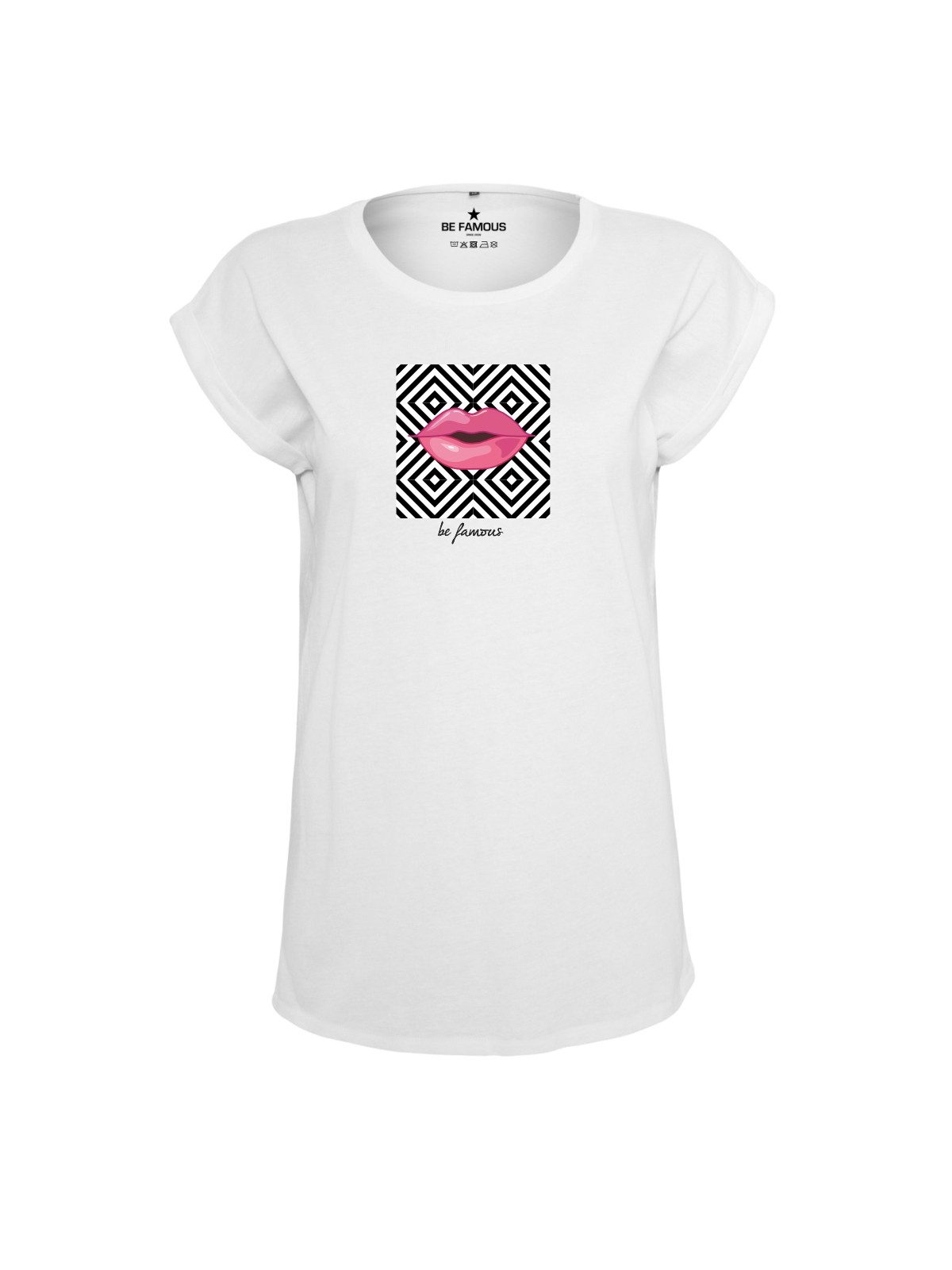 Be Famous Print-Shirt Classic Roll Up ETHNOLI (1-tlg., keine)