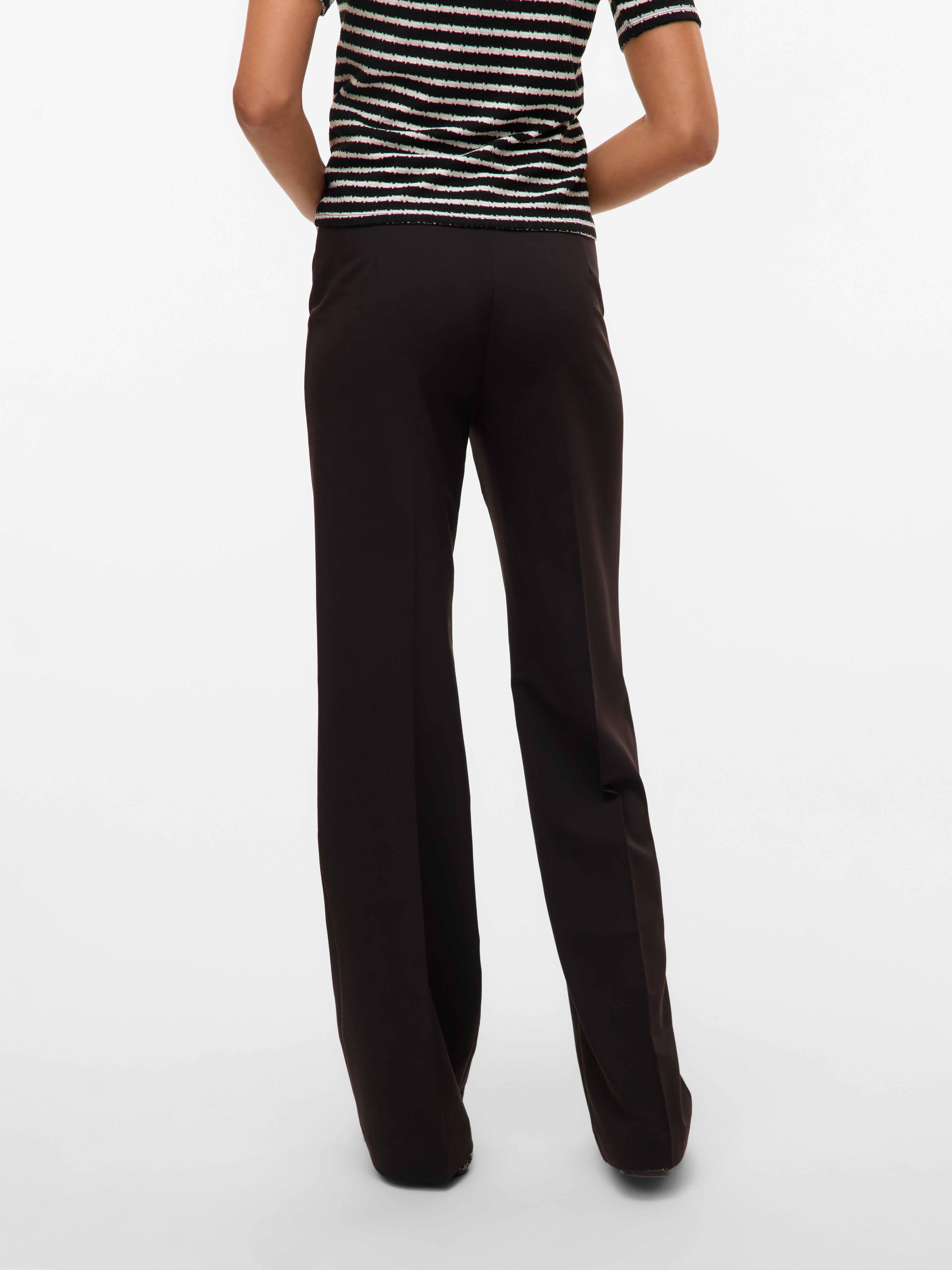 Vero Moda Anzughose VMTEXAS MW STRAIGHT PANT NOOS Materialmix, straight fit