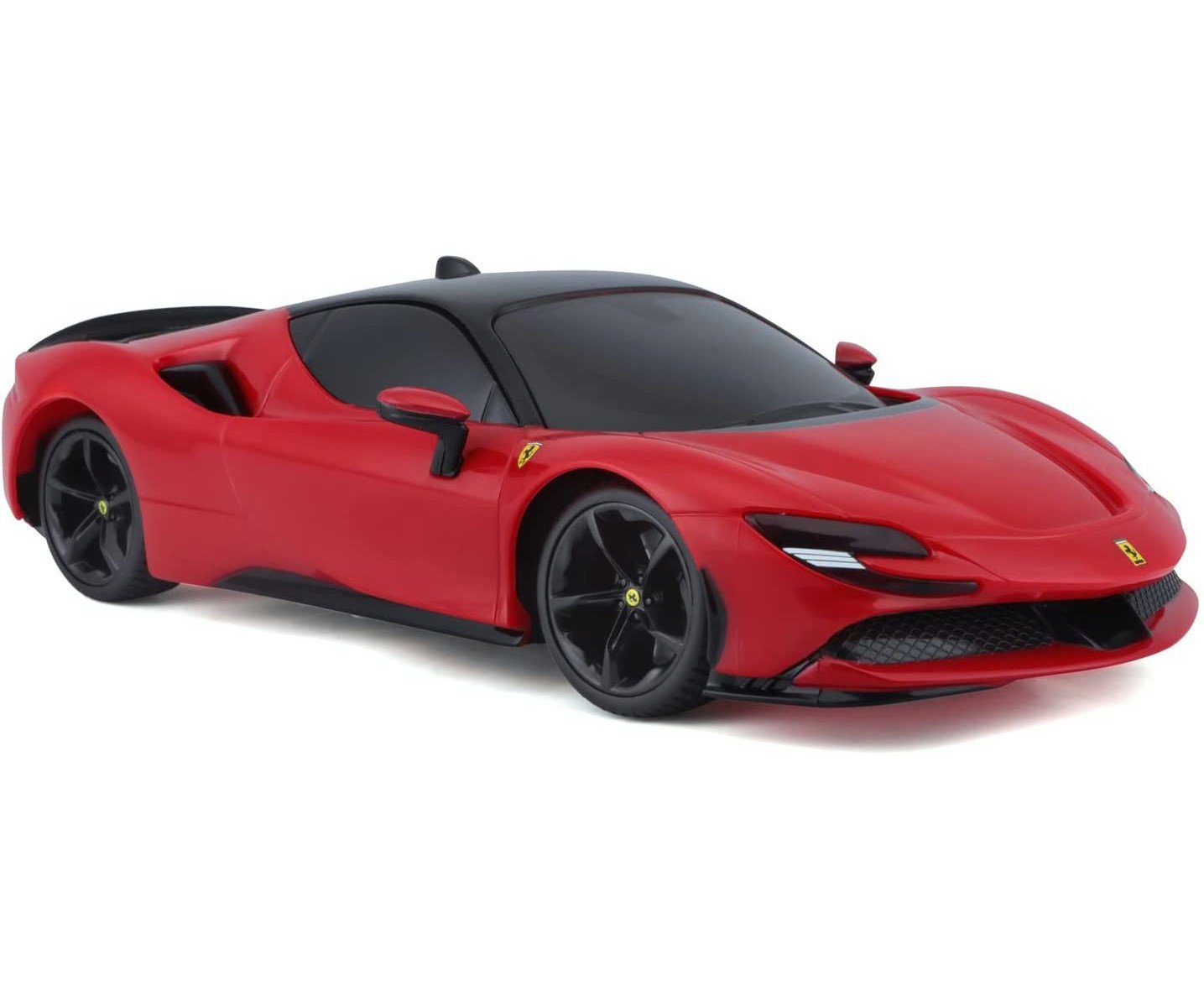 Maisto Tech RC-Auto Ferngesteuertes Auto - Ferrari SF90 Stradale (rot, Maßstab 1:24), Original Look