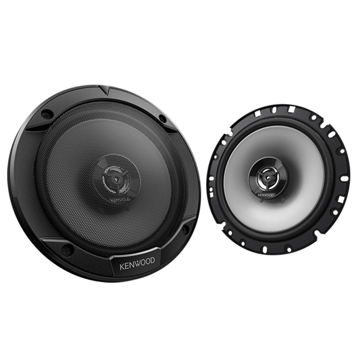 KENWOOD KFC-S1766 2-Wege Einbaulautsprecher 16,5cm Koax Auto-Lautsprecher (Woofer und 25mm Dome Hochtöner, 300 Watt Spitzenbelastbarkeit)