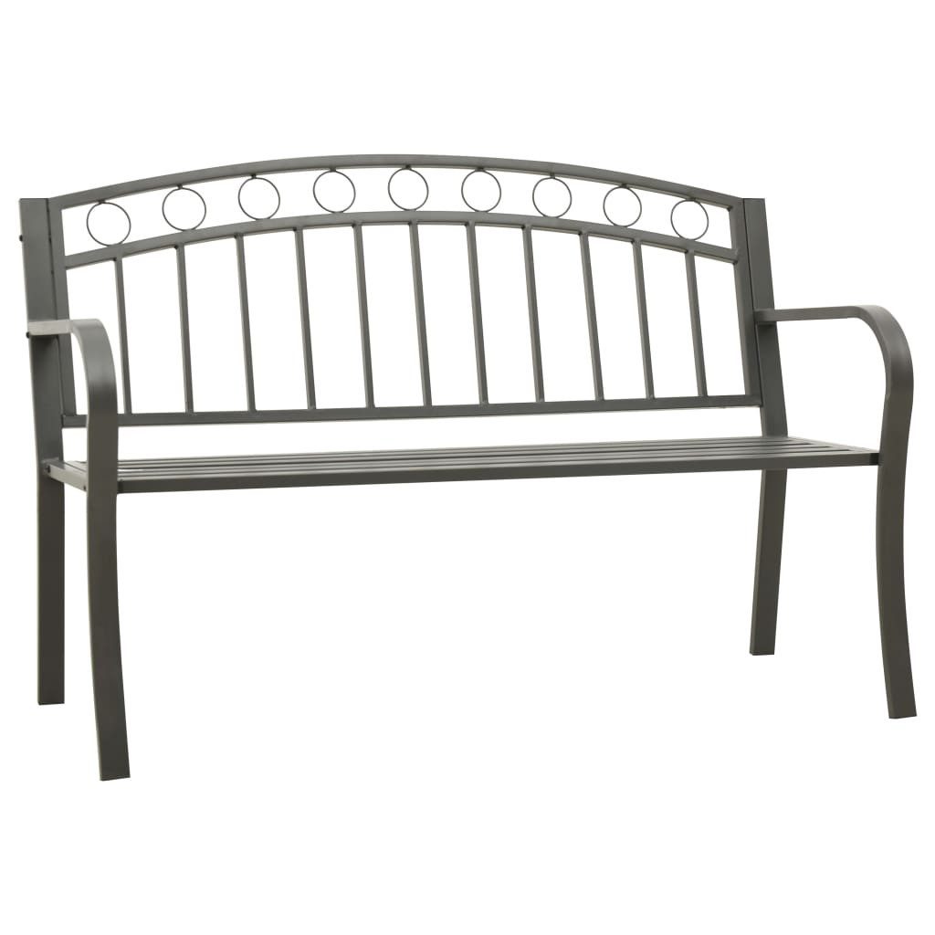 vidaXL Gartenbank Gartenbank Grau 120 cm günstig online kaufen