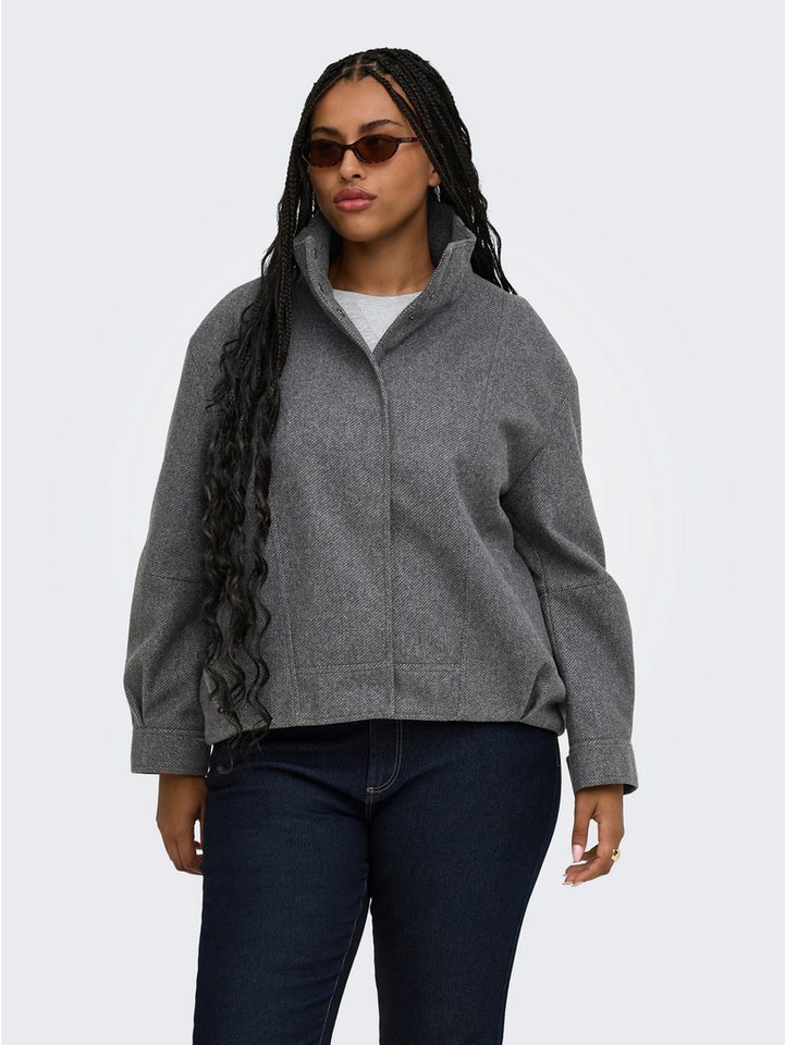 ONLY CARMAKOMA Bomberjacke CARASTA HIGH COLLAR BOMBER JACKET OTW Kunstfaser