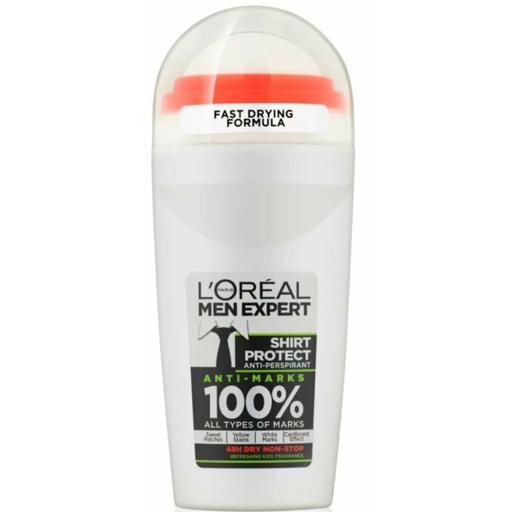 L'ORÉAL PROFESSIONNEL PARIS Deo-Zerstäuber L'Oreal Shirt Men Protect On Expert Deodorant 50ml Roll