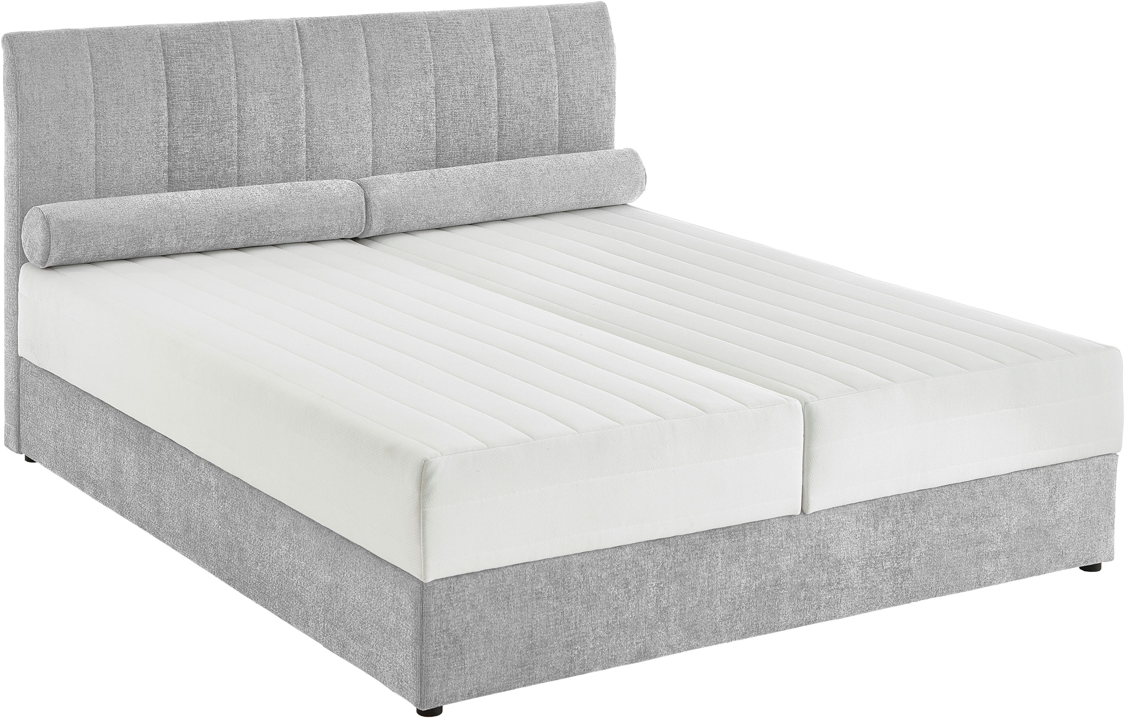 ATLANTIC home collection Boxbett ALISIA, mit Taschenfederkern, Bettkasten und Kissenrolle im Originalbezug
