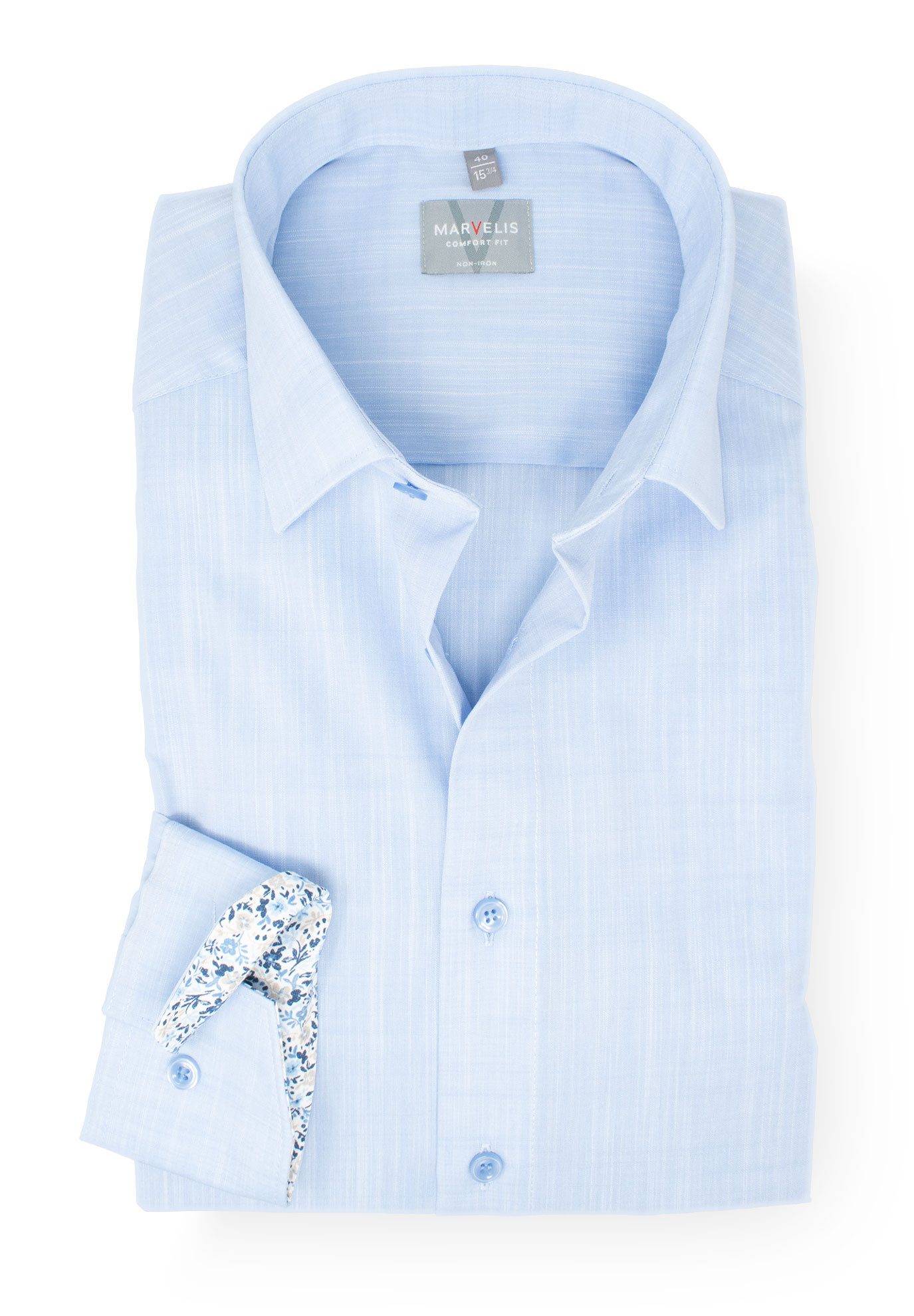 MARVELIS Businesshemd Comfort Fit bequeme Schnittführung