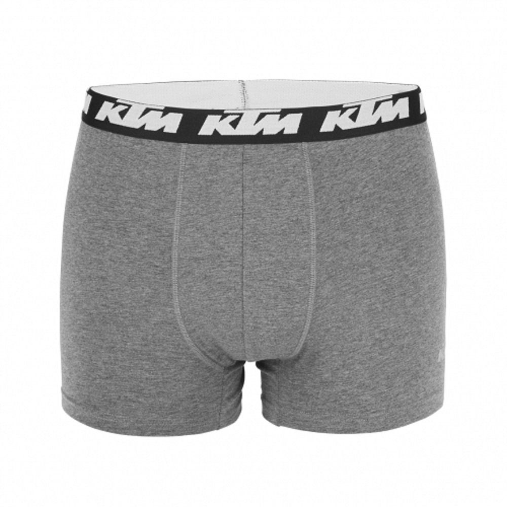 KTM Boxershorts Men Hüft-Shorts Basic Unterhose Outdoorsport (2er-Pack) mit Logo auf dem Taillenbund