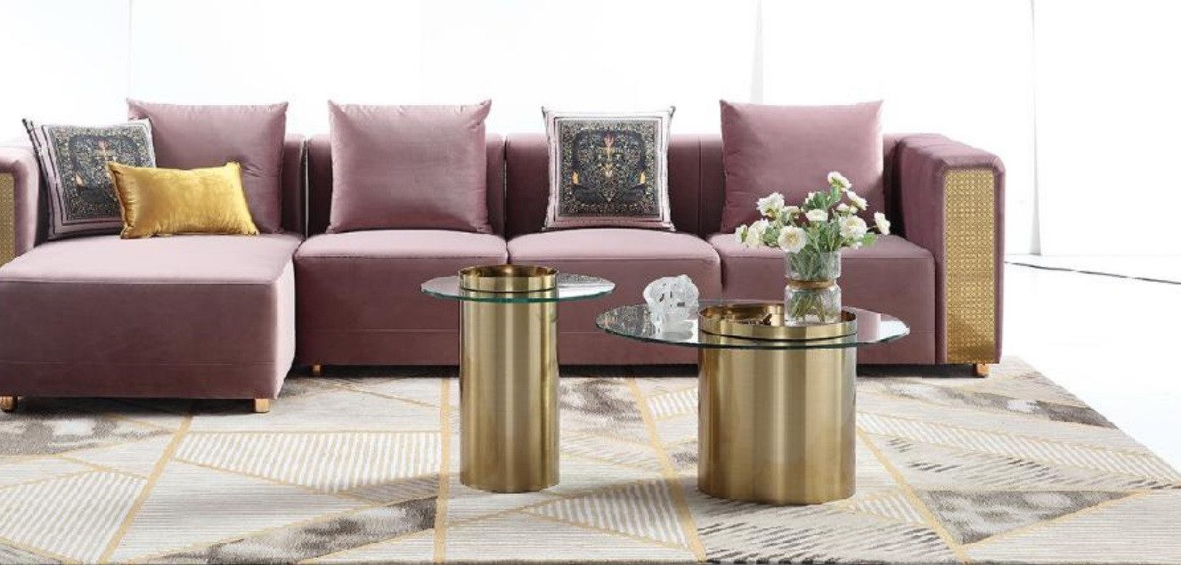 Xlmoebel Couchtisch Designer Beistelltisch aus Holz mit modernem Design (2x Couchtisch), Hergestellt in Europa