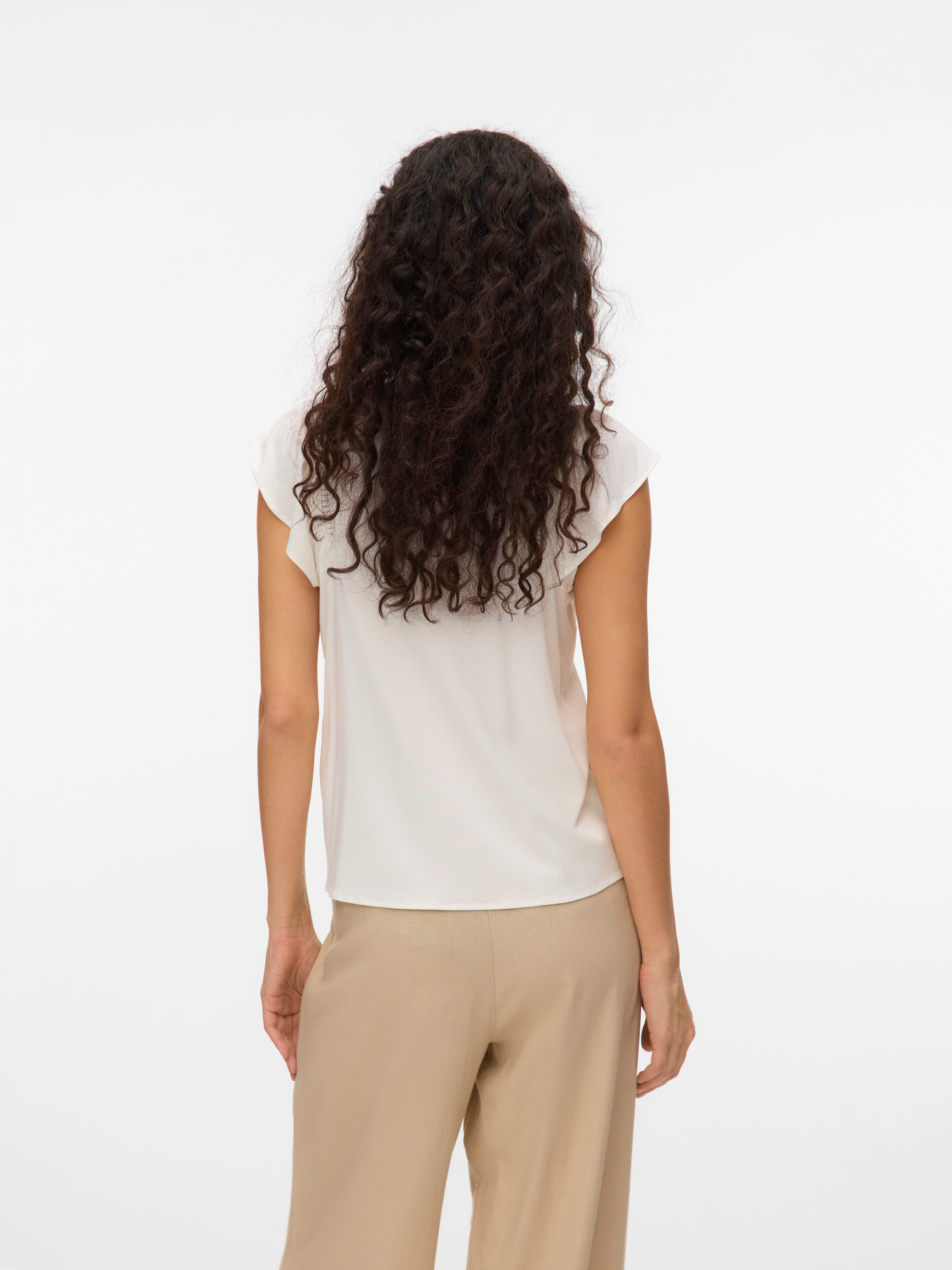 Vero Moda Kurzarmbluse VMBELLA SS LACE günstig online kaufen