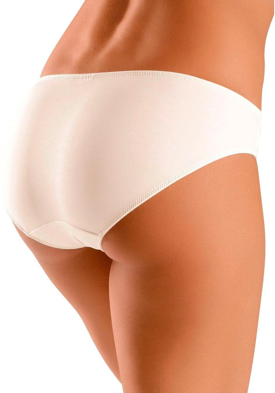 petite fleur by Lascana Slip (Packung, 3 Stück) mit leicht transparenter Jacquardspitze an den Seiten
