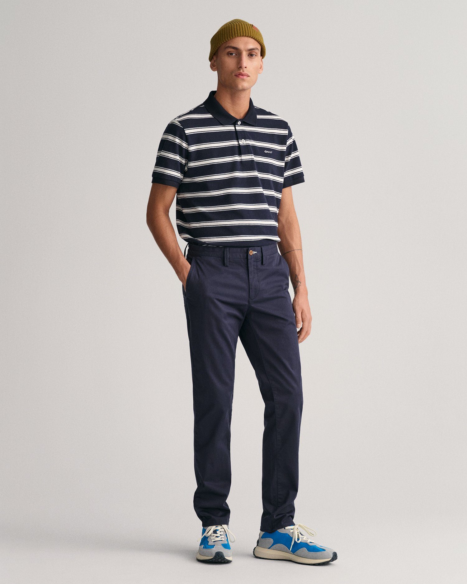 Gant Chinohose SLIM TWILL CHINOS mit gefütterten Seitentaschen günstig online kaufen